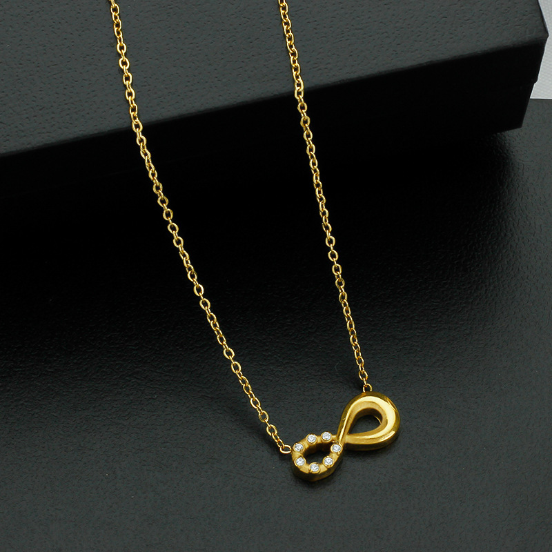 Style 4 Gold Infinity Necklace for Women