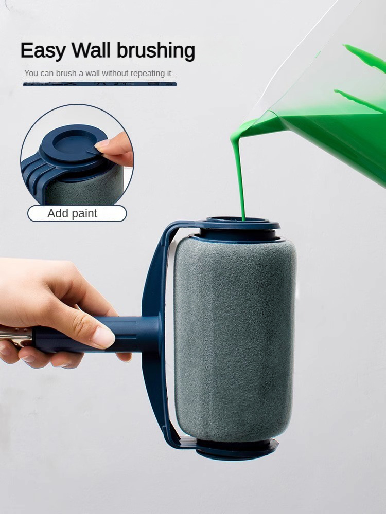 Dark Blue Grey Pro Refillable Paint Roller Set - Image 2