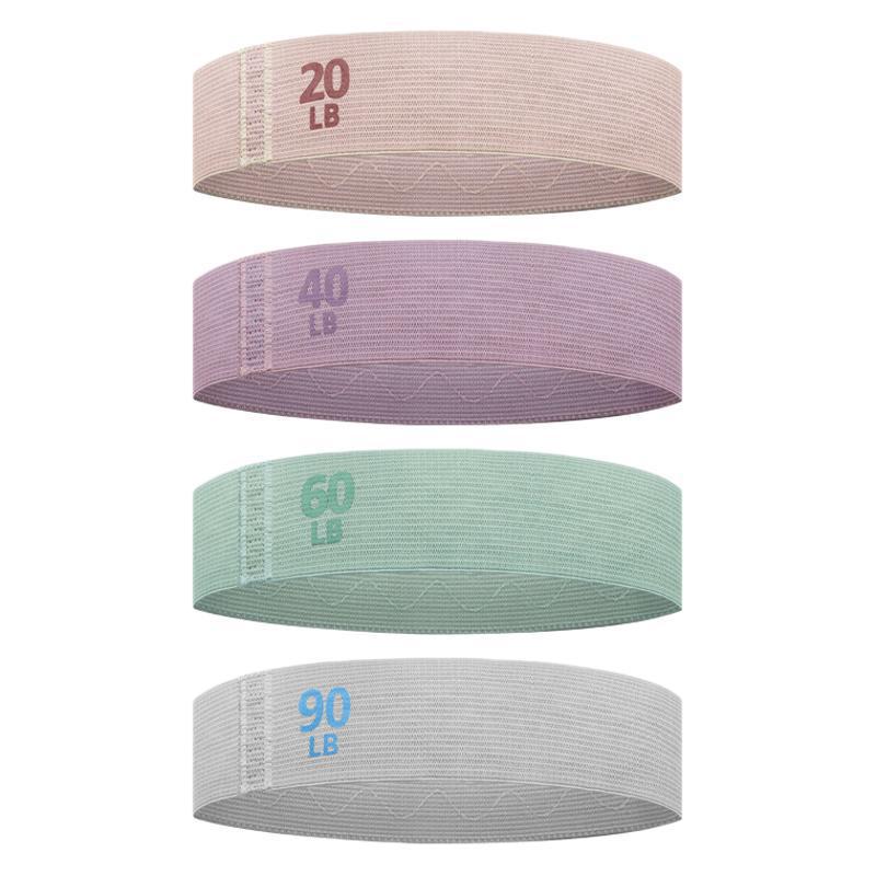 Colorful Fabric Resistance Bands Set of 4