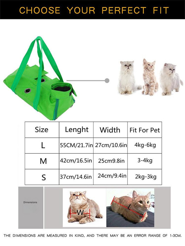 Size S Yellow Cat Grooming Bag - Image 3