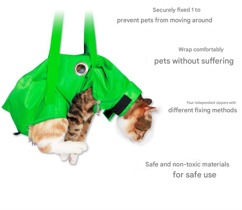 Size S Yellow Cat Grooming Bag - Image 4