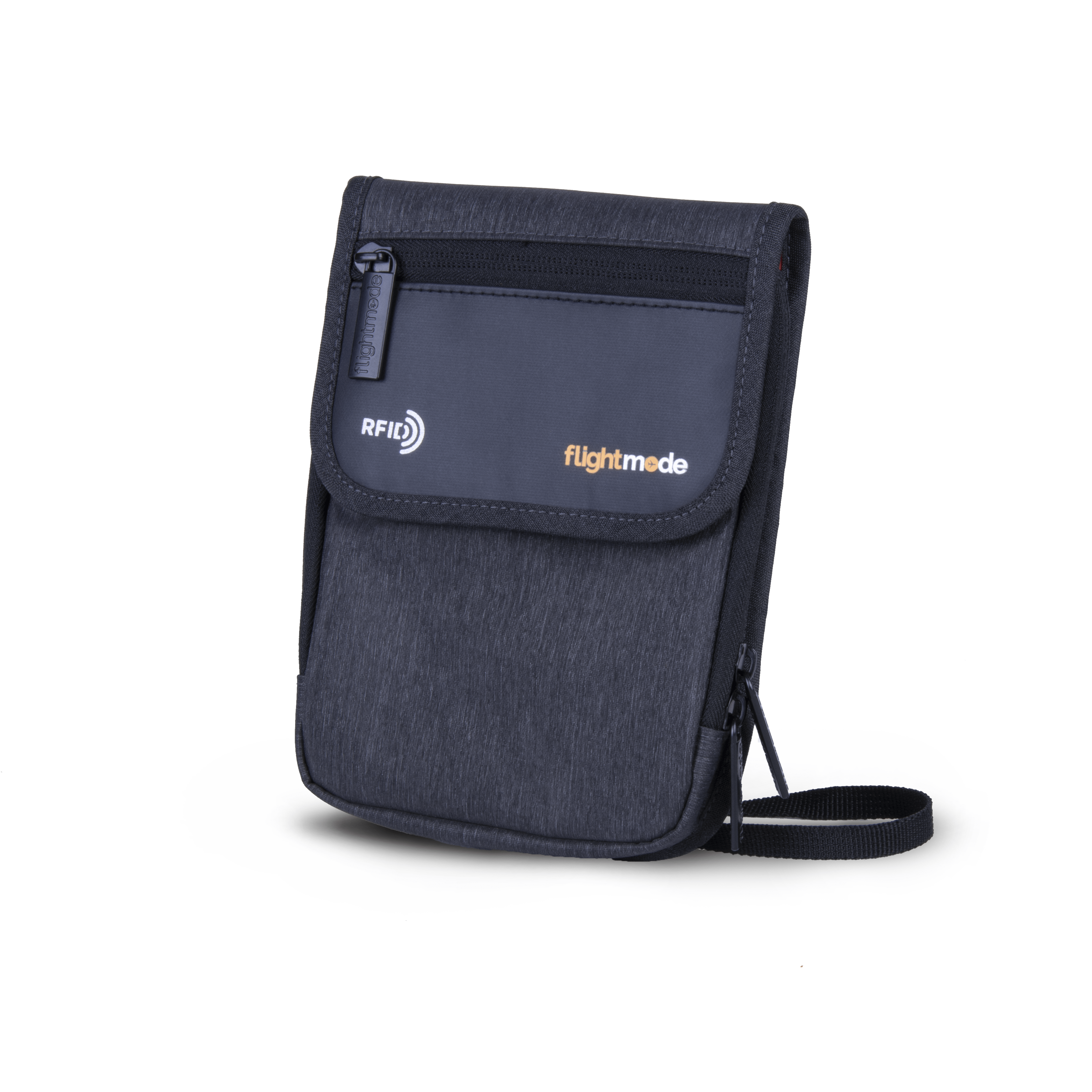 Flightmode RFID Neck Pouch - Charcoal - Image 3