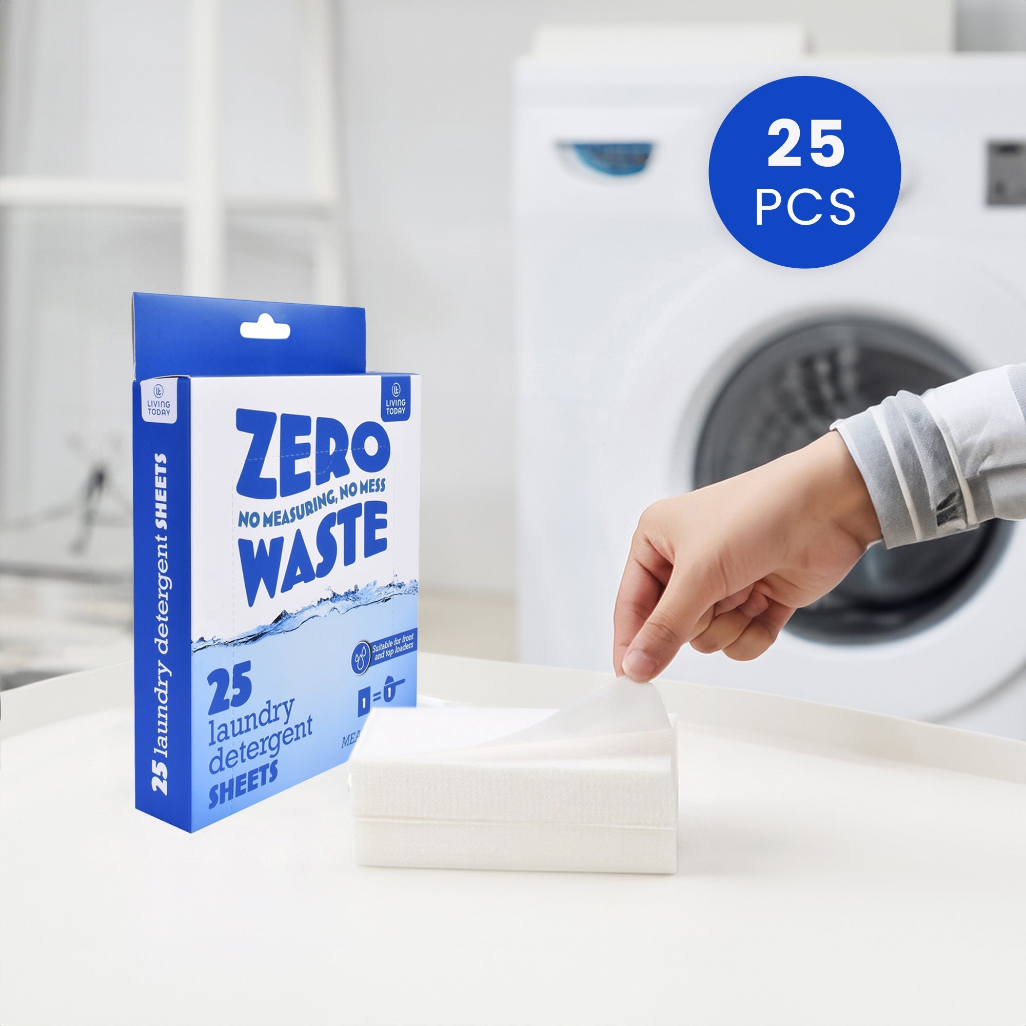 25 Sheets Eco-friendly Laundry Detergent