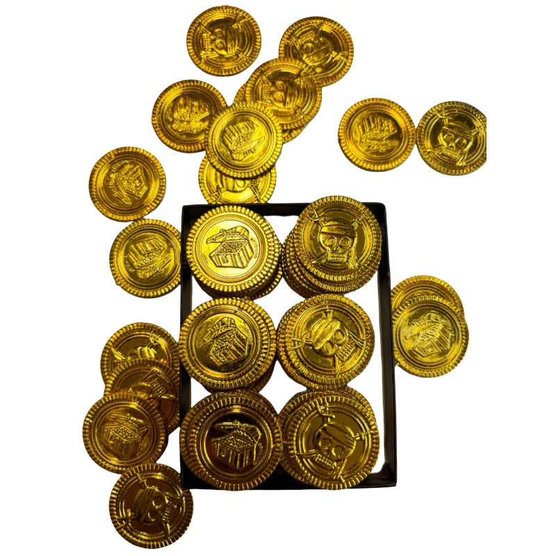 Pirate Golden Coins Party Treasure Play Set