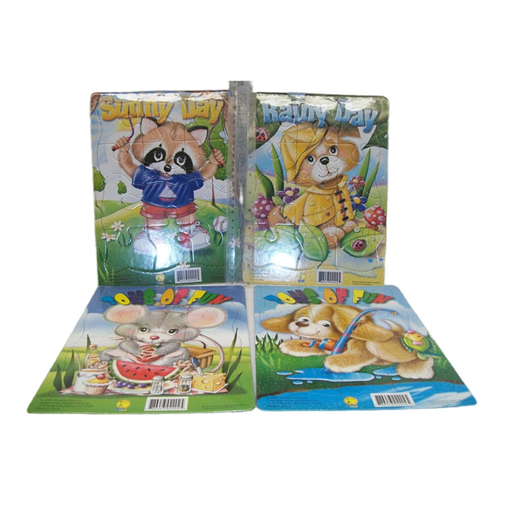 4 PCs Assorted Frame Tray Puzzles