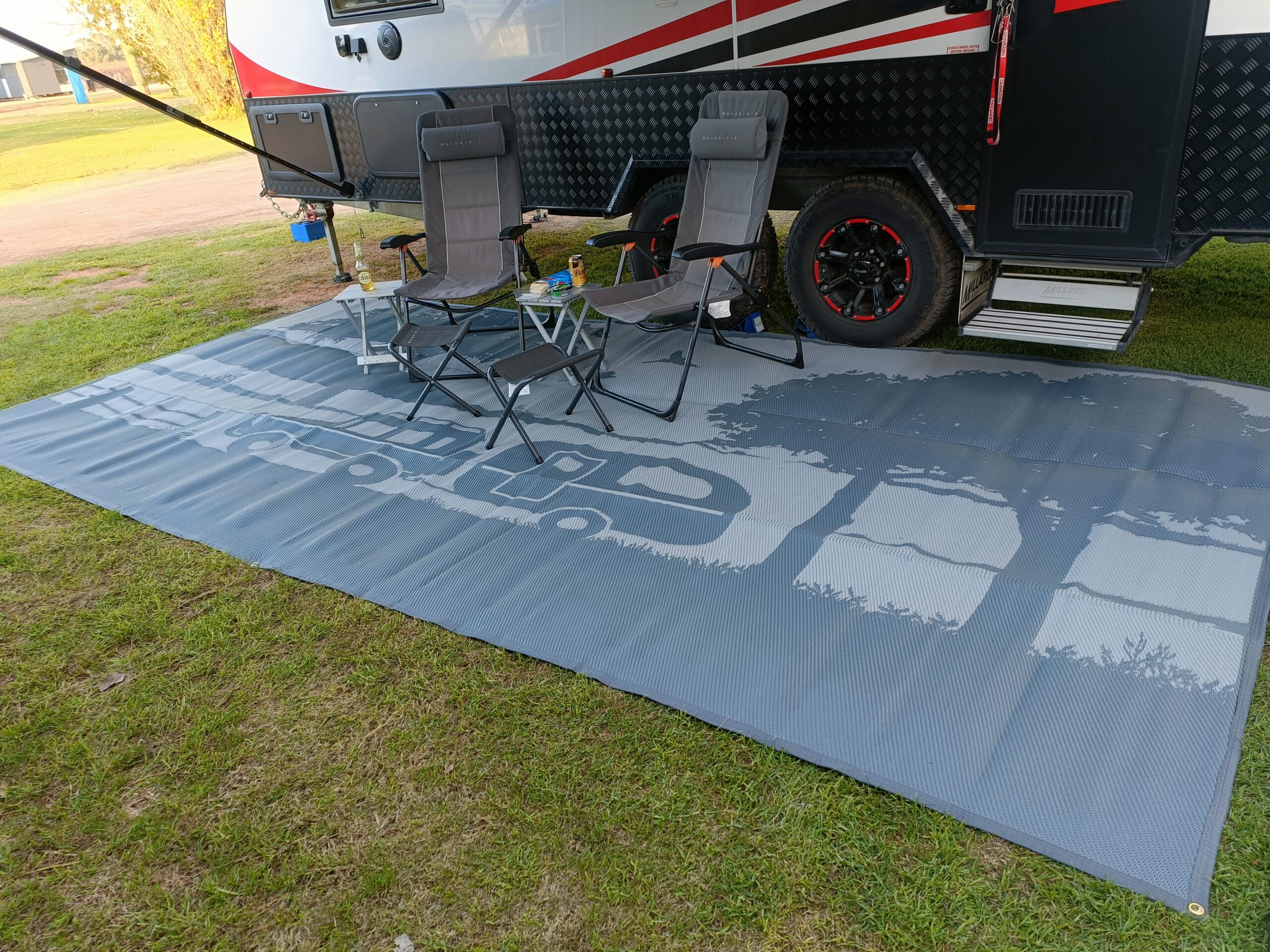 Caravan Camping Recycled Poly Mat - 6m x 2.4m