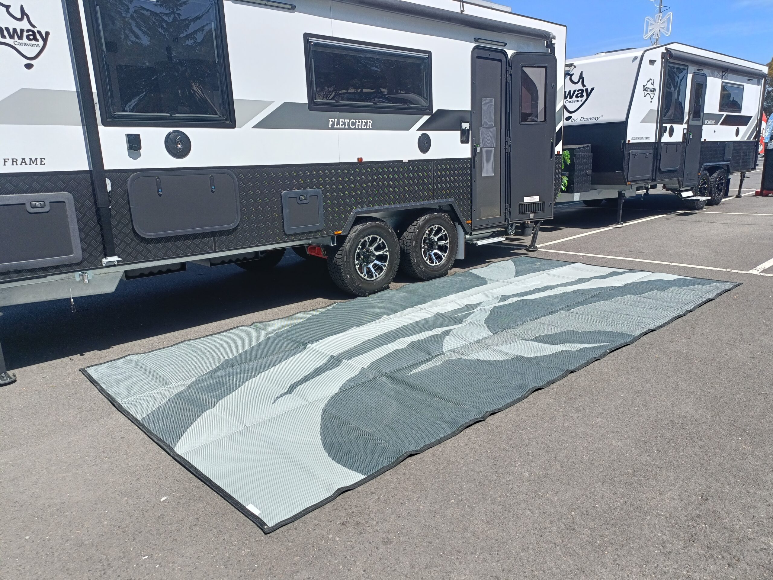 Swish Grey Recycled Poly Camping Mat - 5m x 2.4m