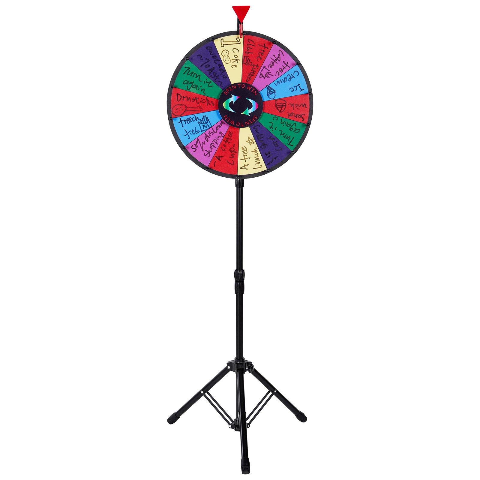 18 Inch Tabletop Prize Wheel 14 Slots Dry Erase - Image 9