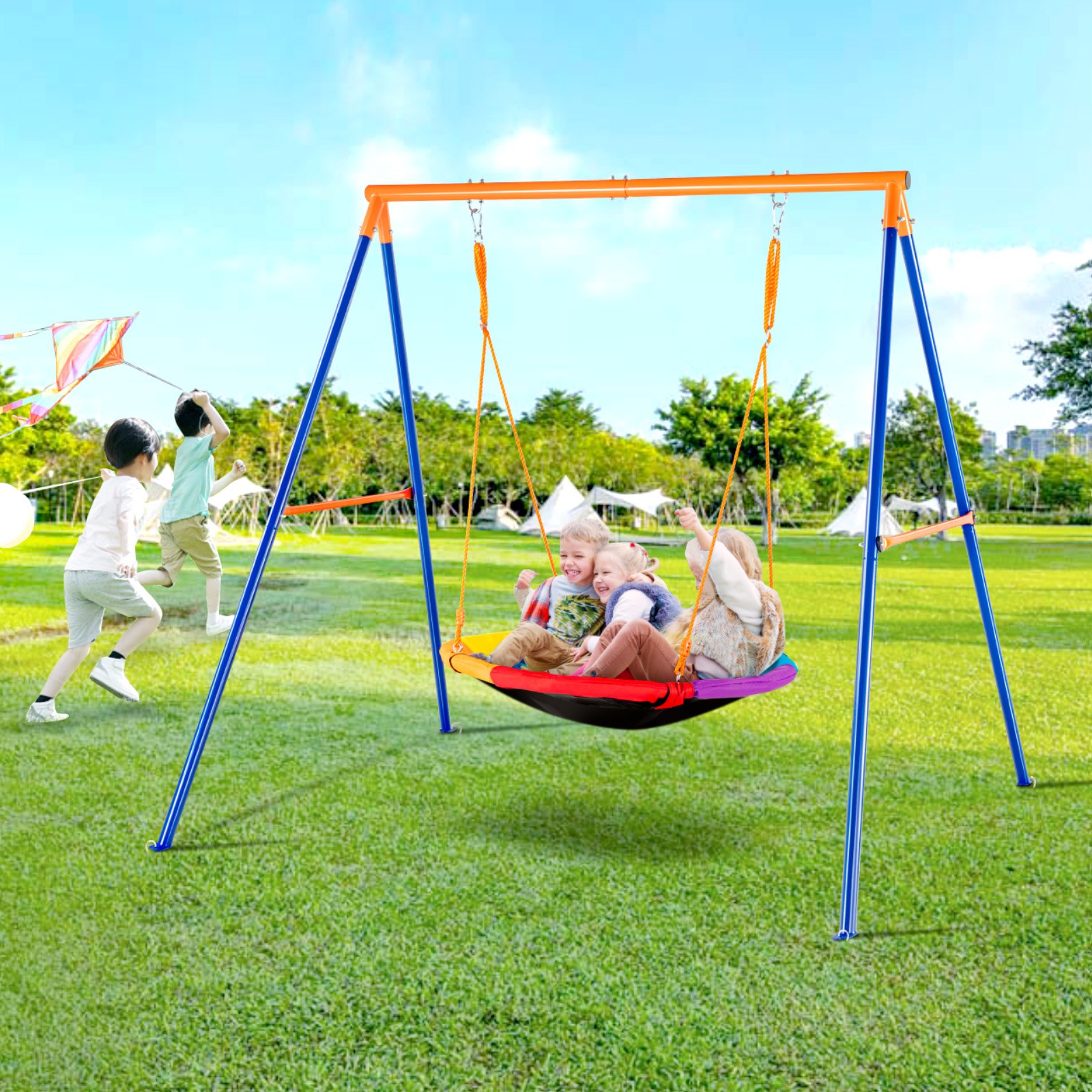 Swing Set 40in Saucer Swing with A Frame - Image 8
