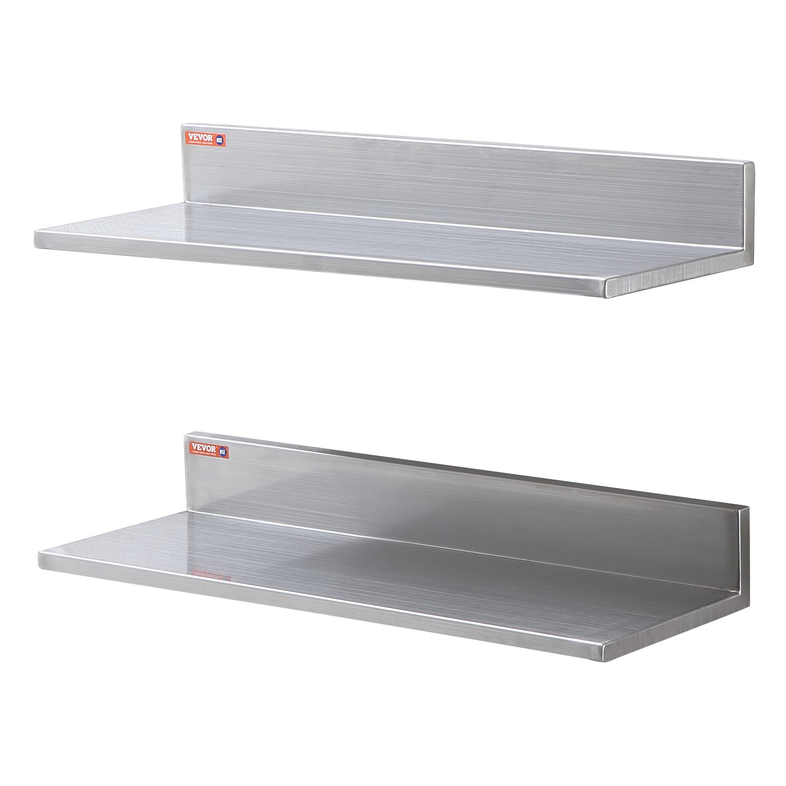 8.6 x 24 Inch Stainless Steel Shelf Wall Mounted 2 Packs - Image 10