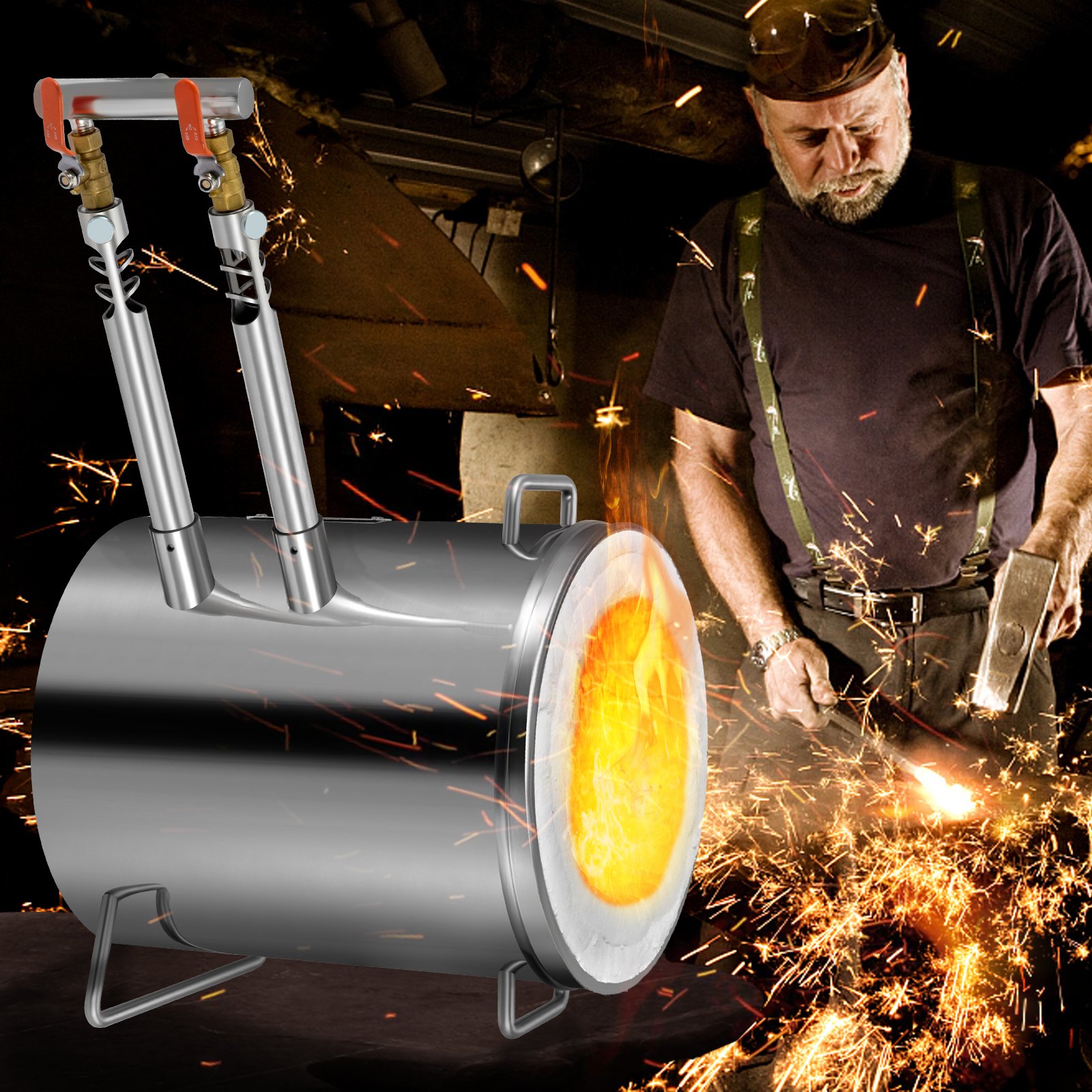 12KG Propane Smelting Furnace Double Burners 2700°F - Image 8