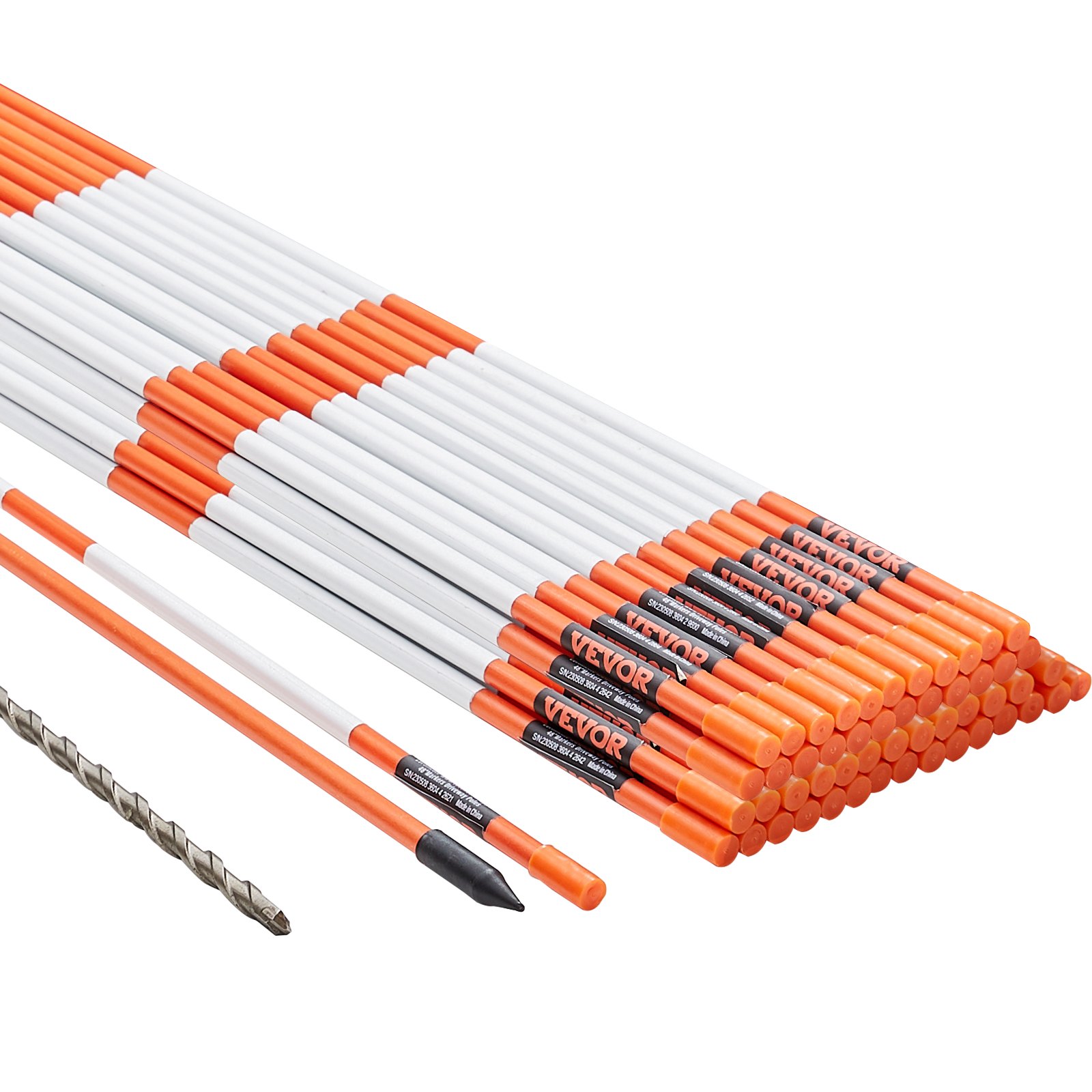 Driveway Markers 50 PCS 121.5cm Orange - Image 9