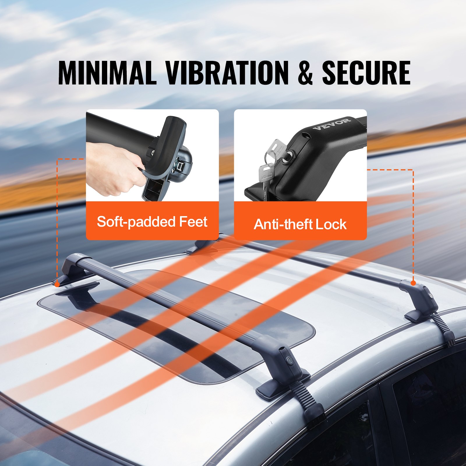 Universal Roof Rack Crossbar for Naked Roof - Image 6