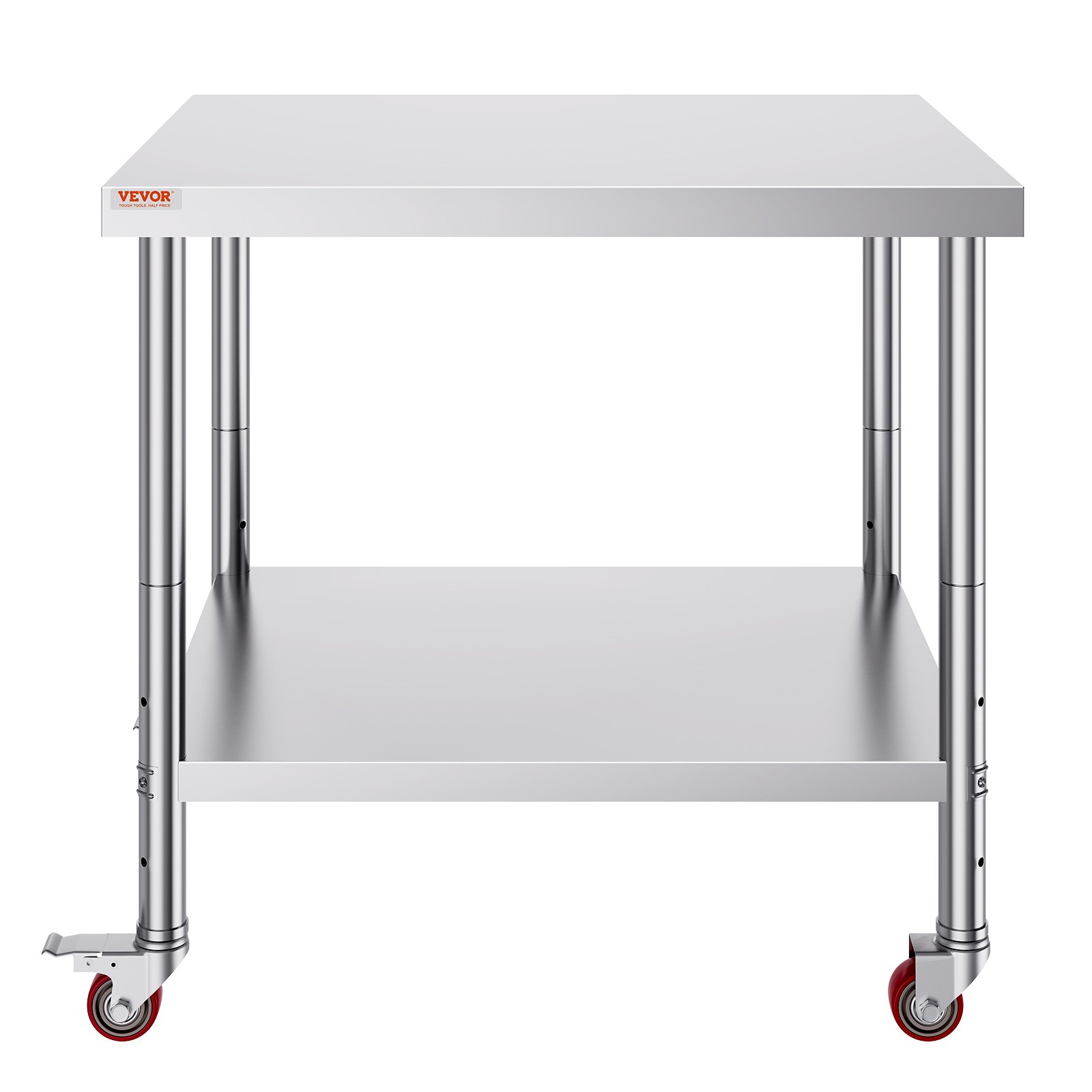 Stainless Steel Work Table 30x36x34 Inch with Wheels - Image 10