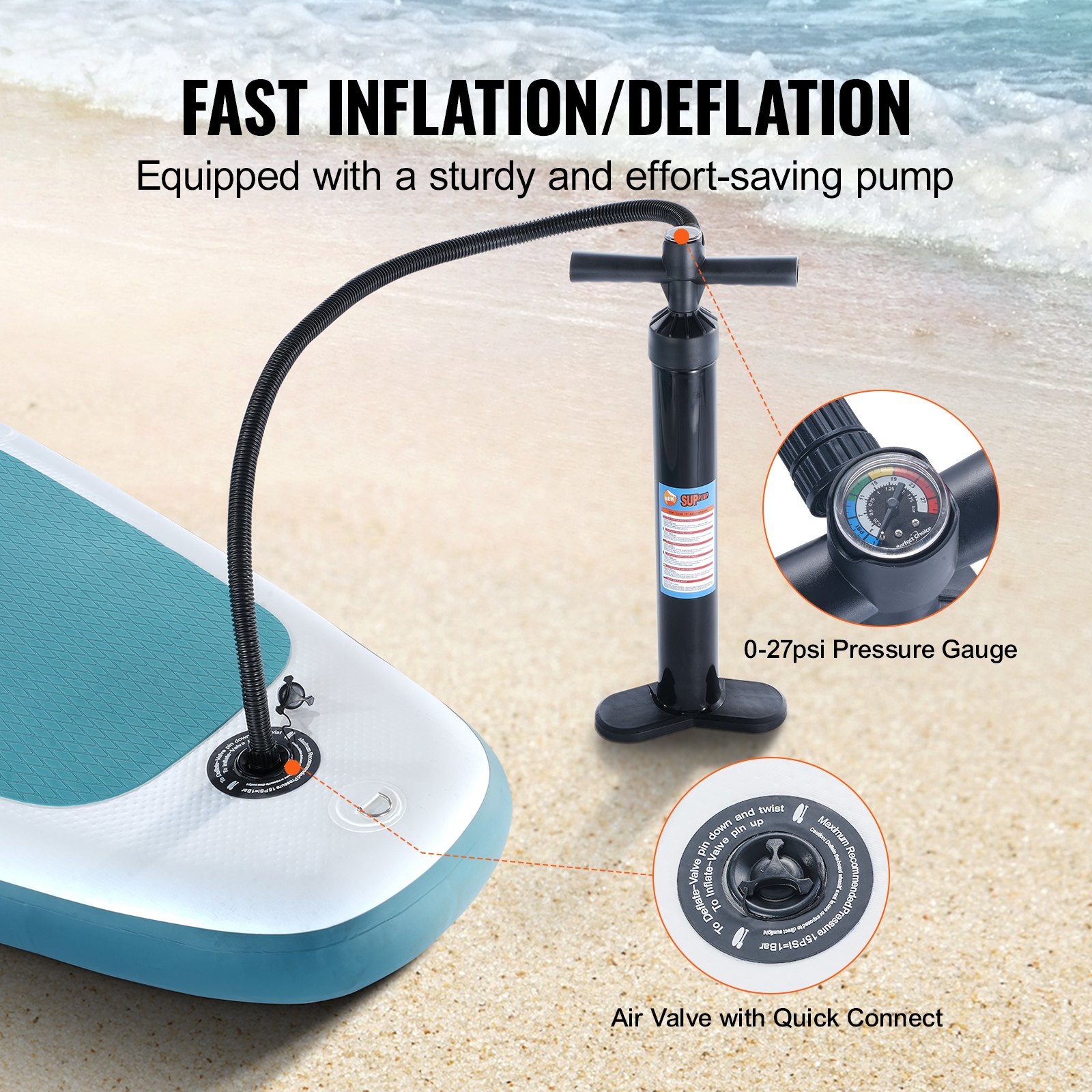 Inflatable Stand Up Paddle Board 152mm Wide - Image 5
