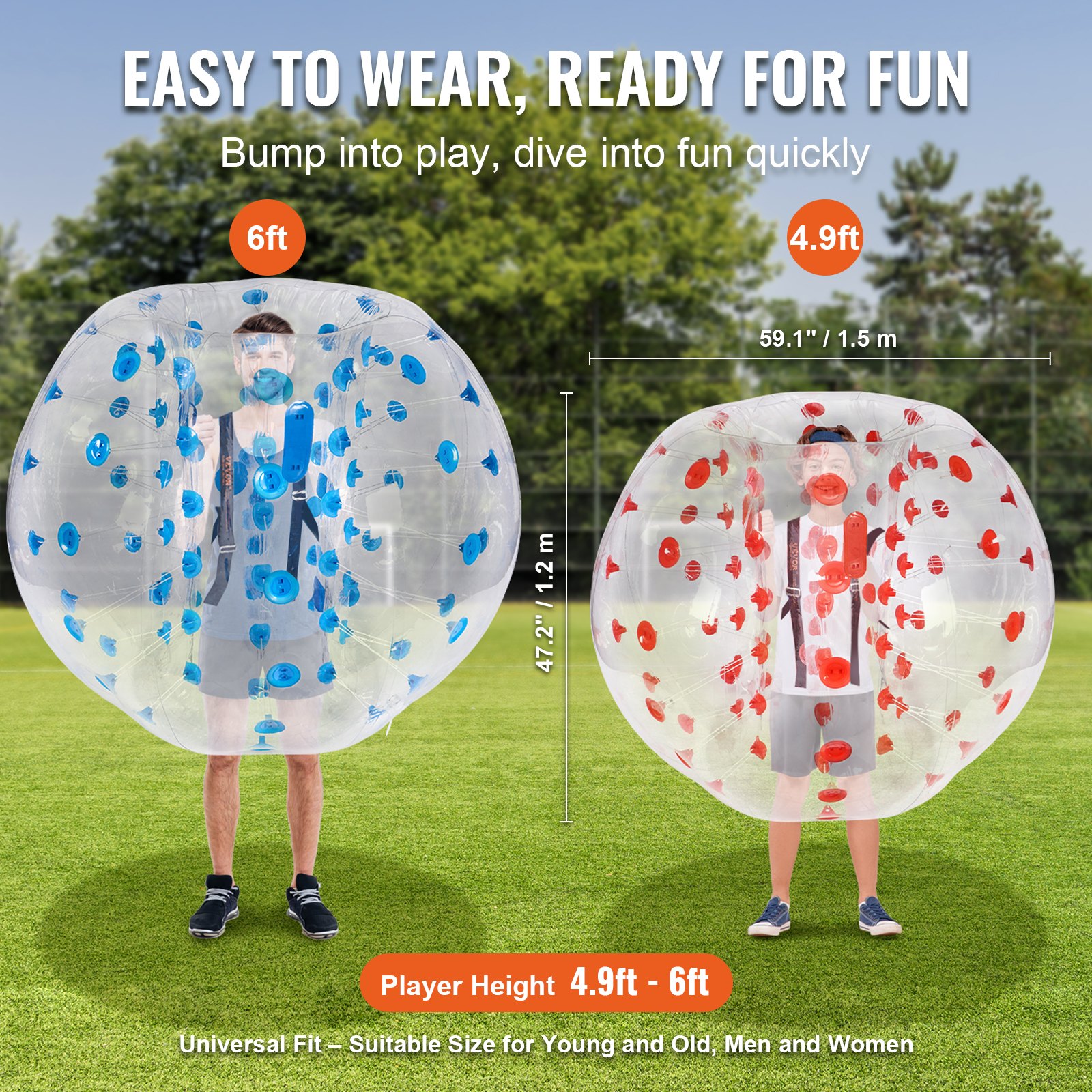 Inflatable Bumper Balls 2 Pack 5FT - Image 3