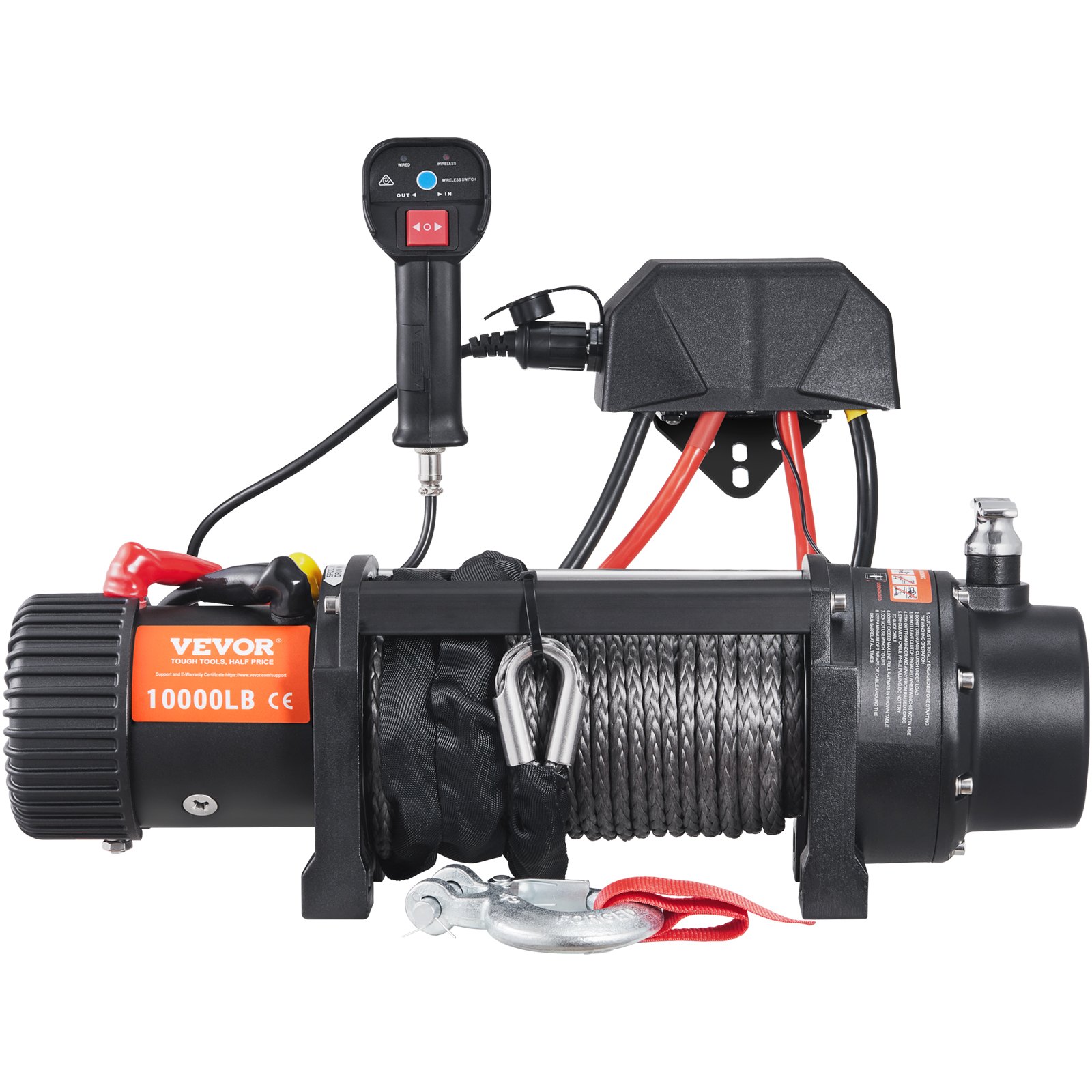 Electric Winch 4536kg Nylon Rope IP67 ATV