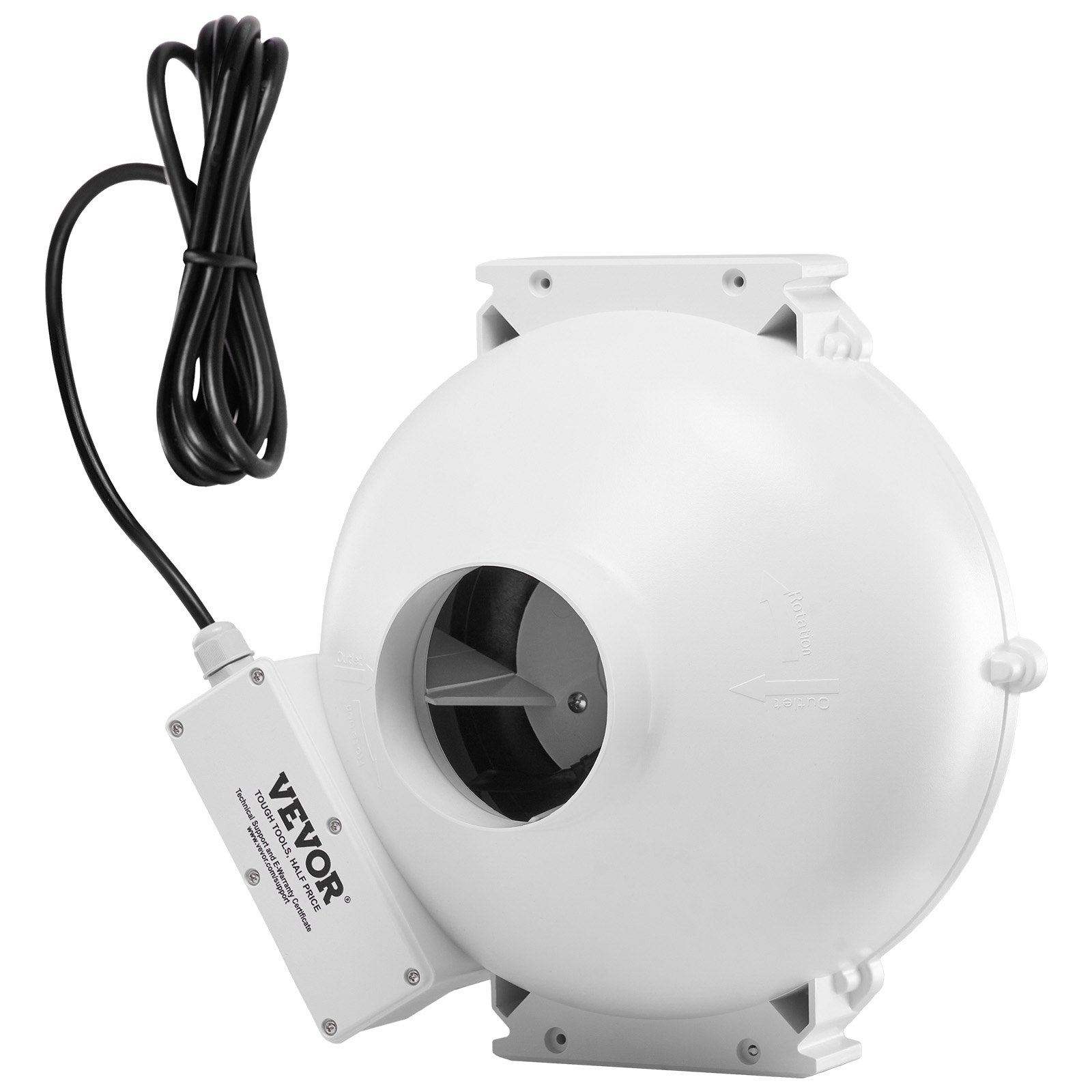 4 to 4.5 Inch Radon Mitigation Fan Kit 190 CFM - Image 10