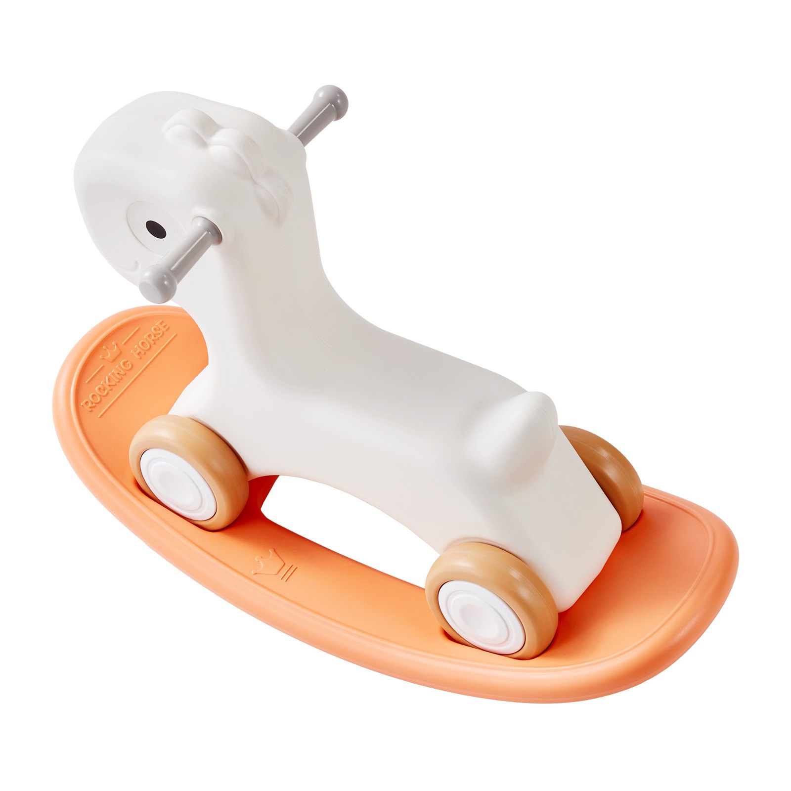 3 in 1 Rocking Horse for Toddlers Orange