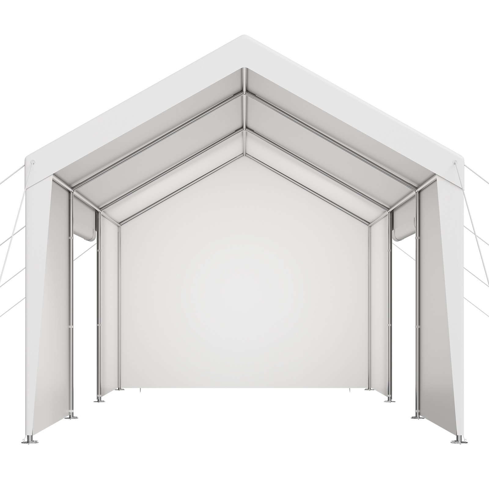 Carport Car Canopy 10x20FT Heavy Duty with Sidewalls White - Image 10