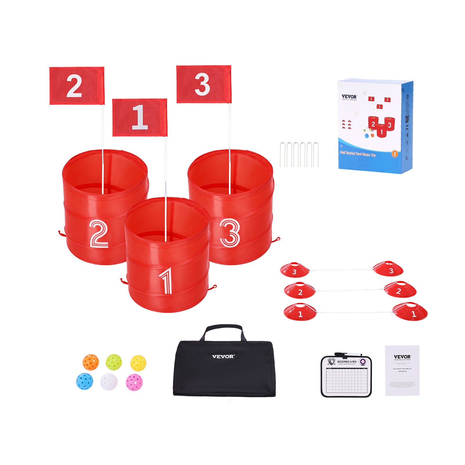 Backyard Golf Game 3 Hole Portable
