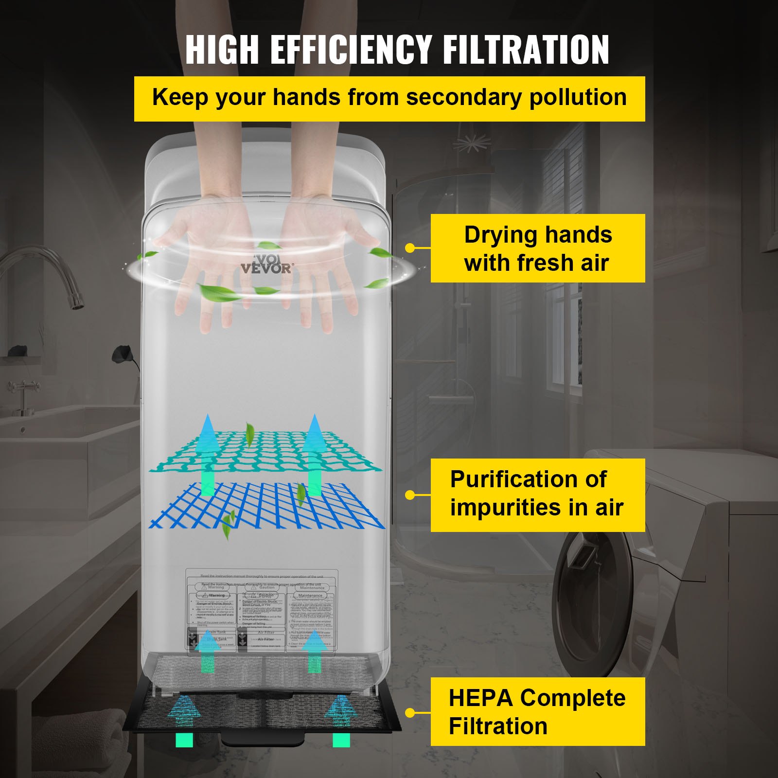 Jet Hand Dryer Blade High Speed Silver - Image 3