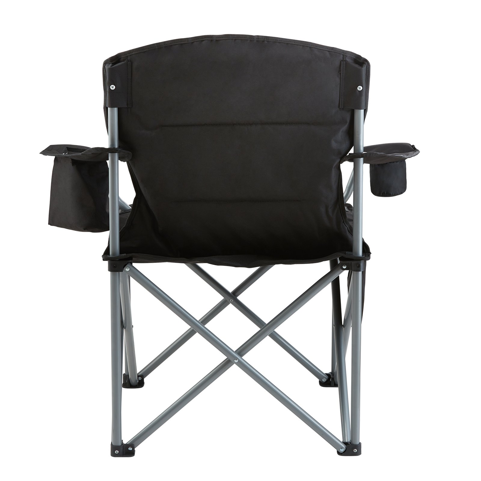 Camping Folding Chair Heavy Duty Black - Image 10