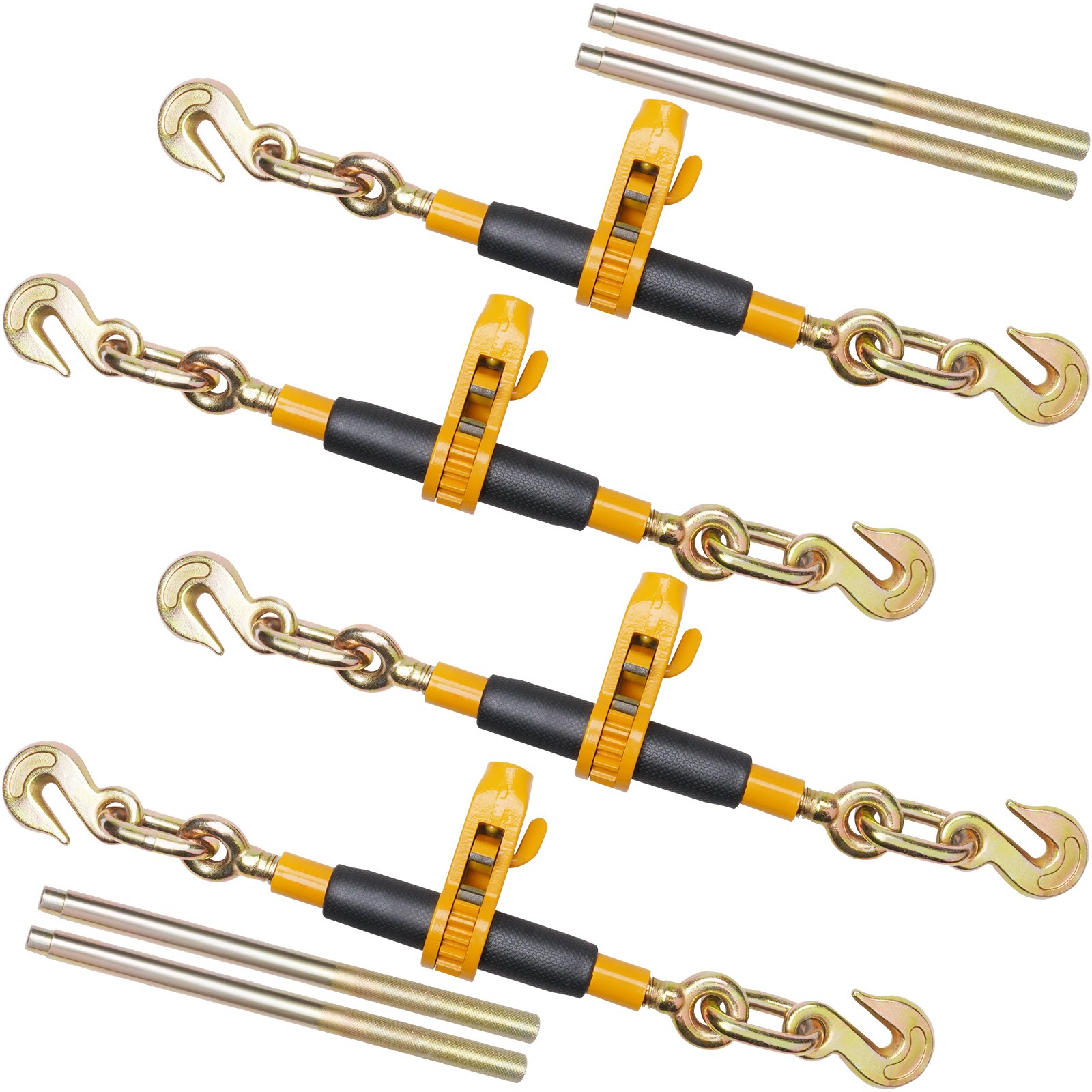 Ratchet Chain Binder 0.9-1.27cm 5443kg 4 Pc