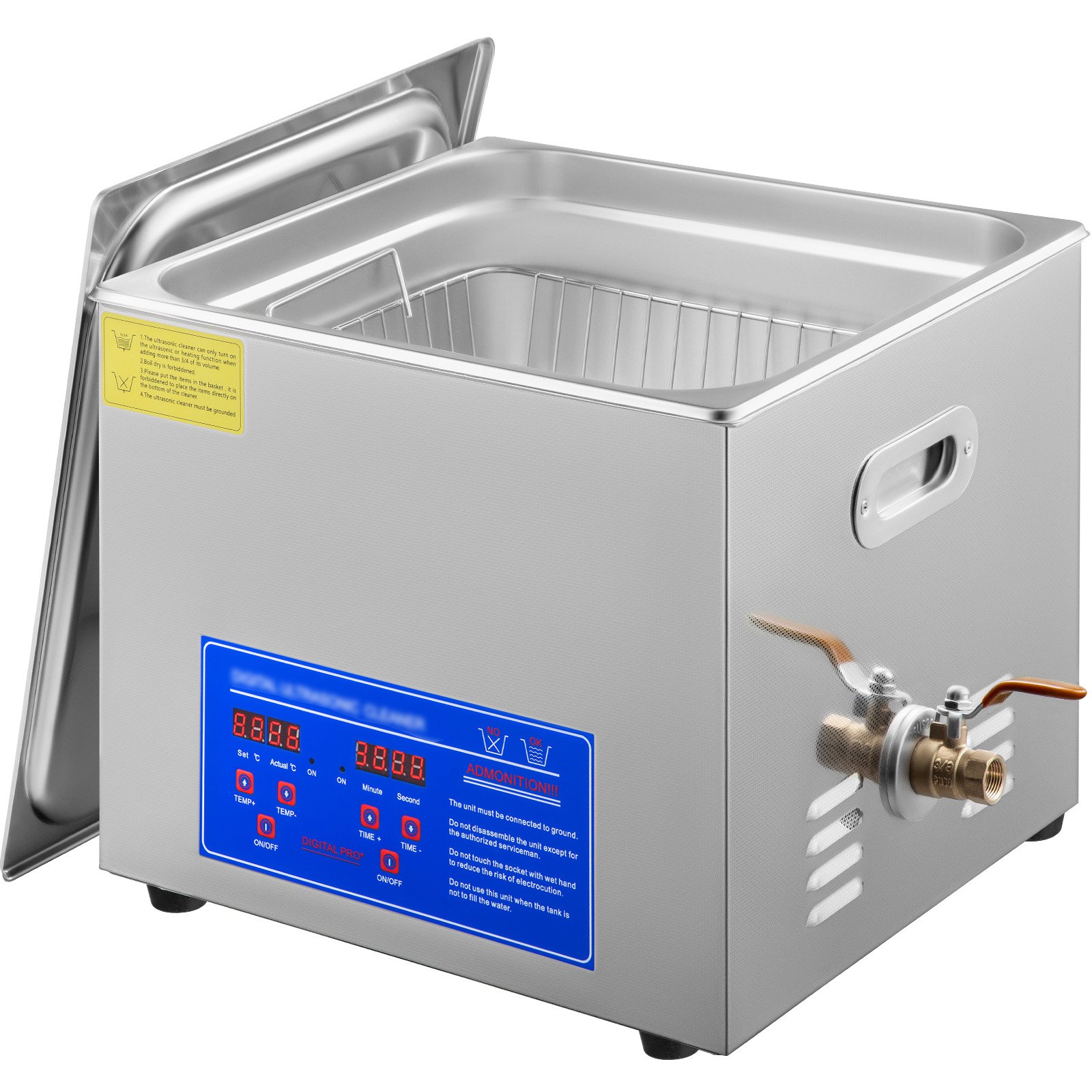 Stainless Steel Ultrasonic Cleaner 13.5-15L 360W