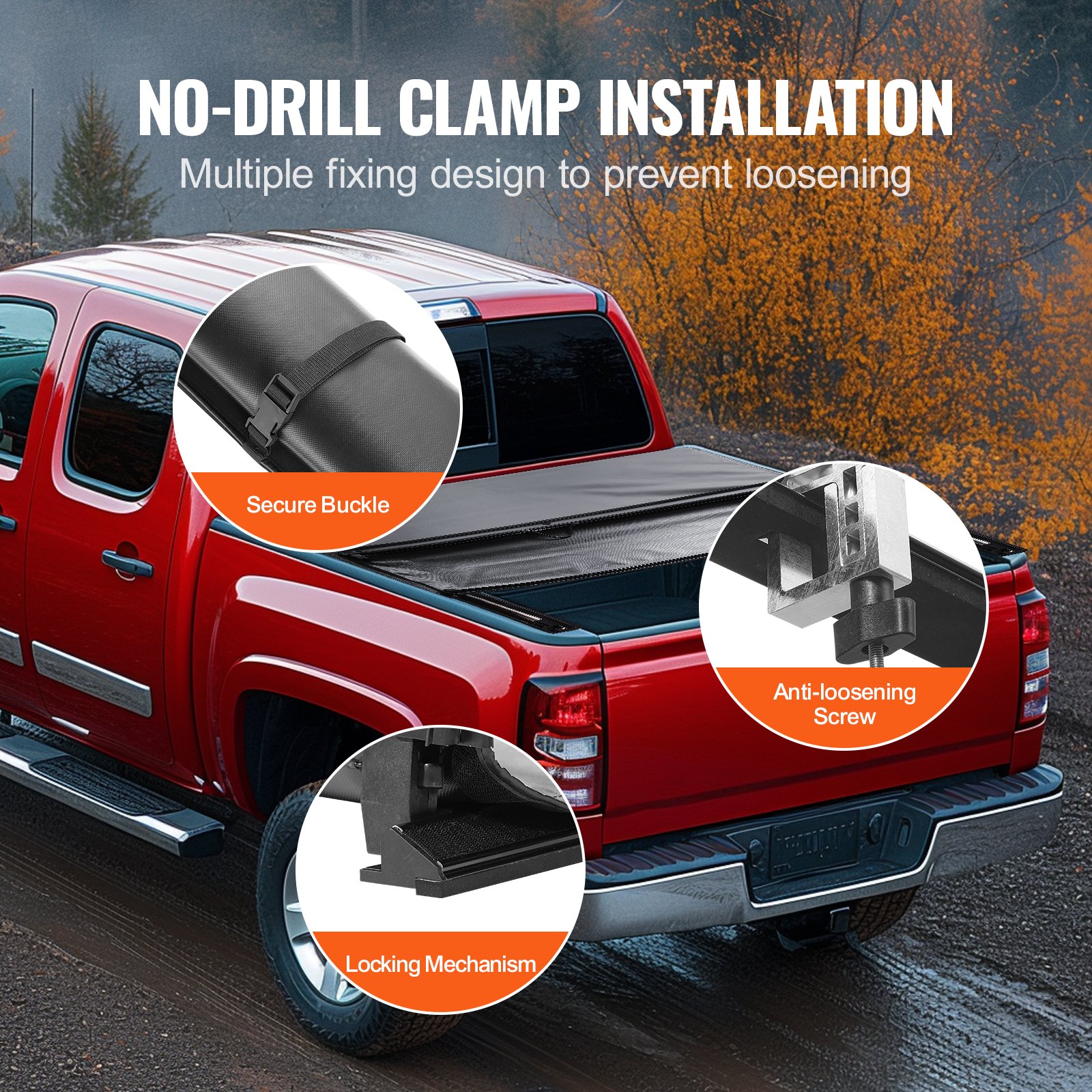 Truck Bed Cover Roll Up Chevy Silverado 2014-2024 - Image 5