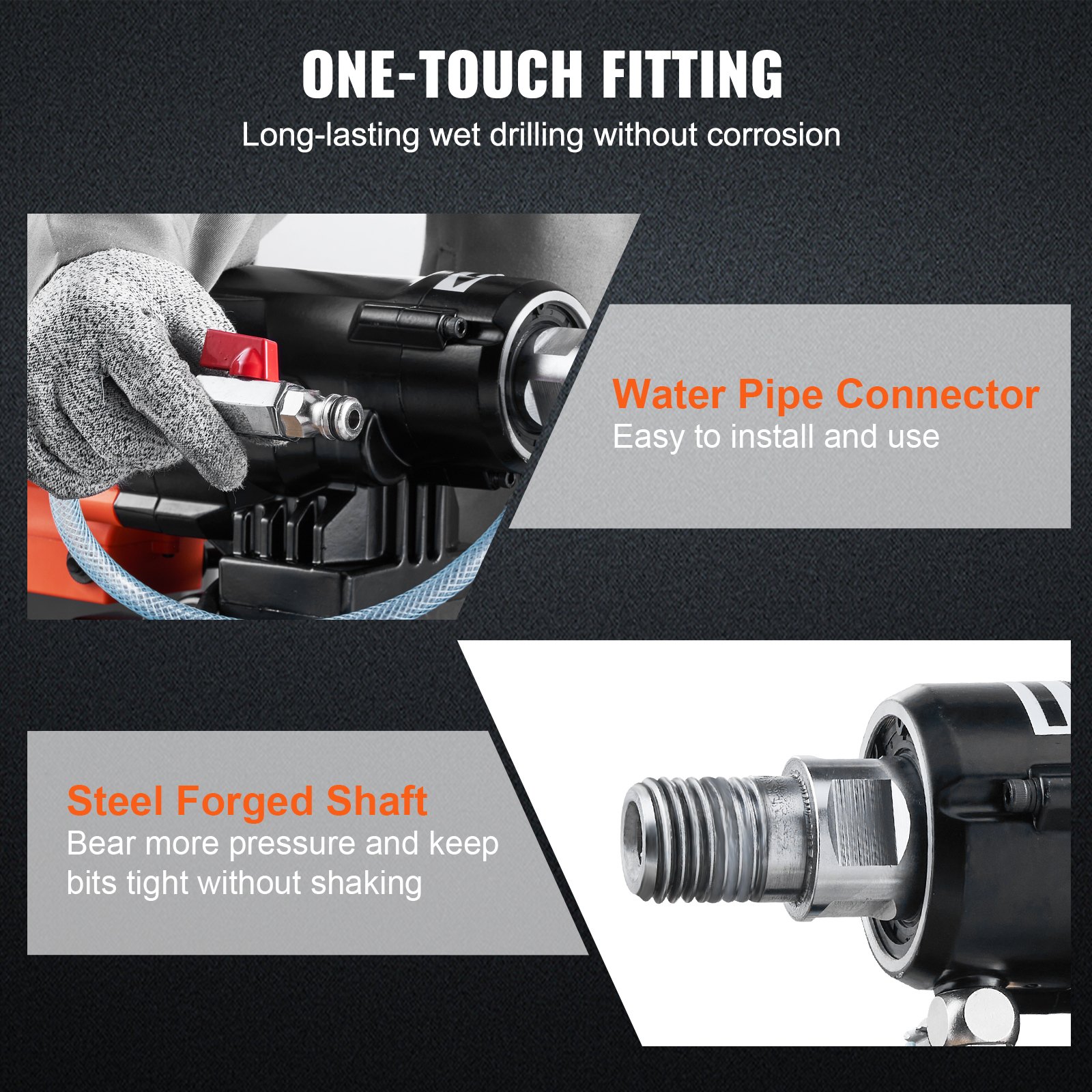 Diamond Core Drilling Machine 8in Wet Dry 2500W - Image 4