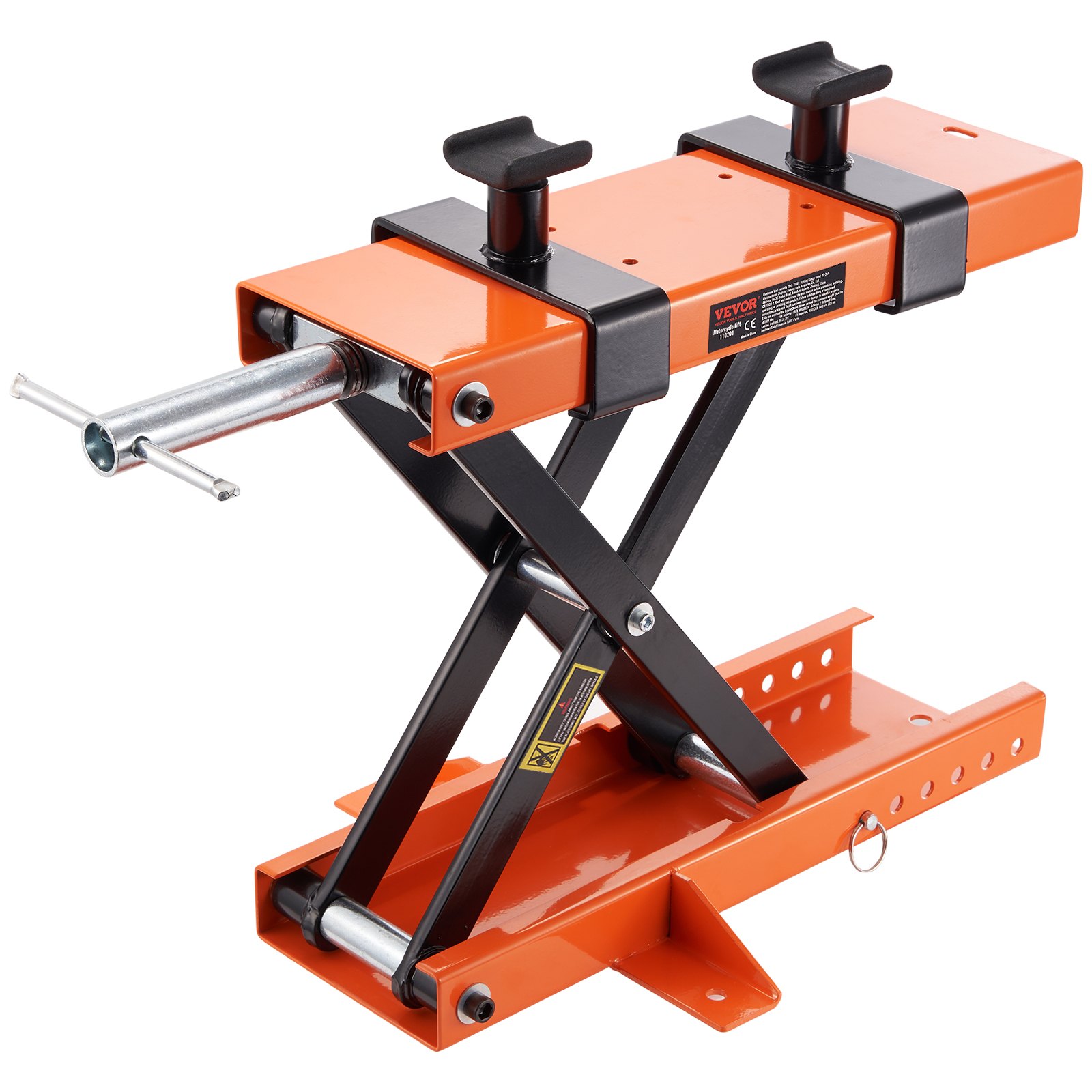 Motorcycle Lift Scissor Jack Stand 1100 lb with Saddle