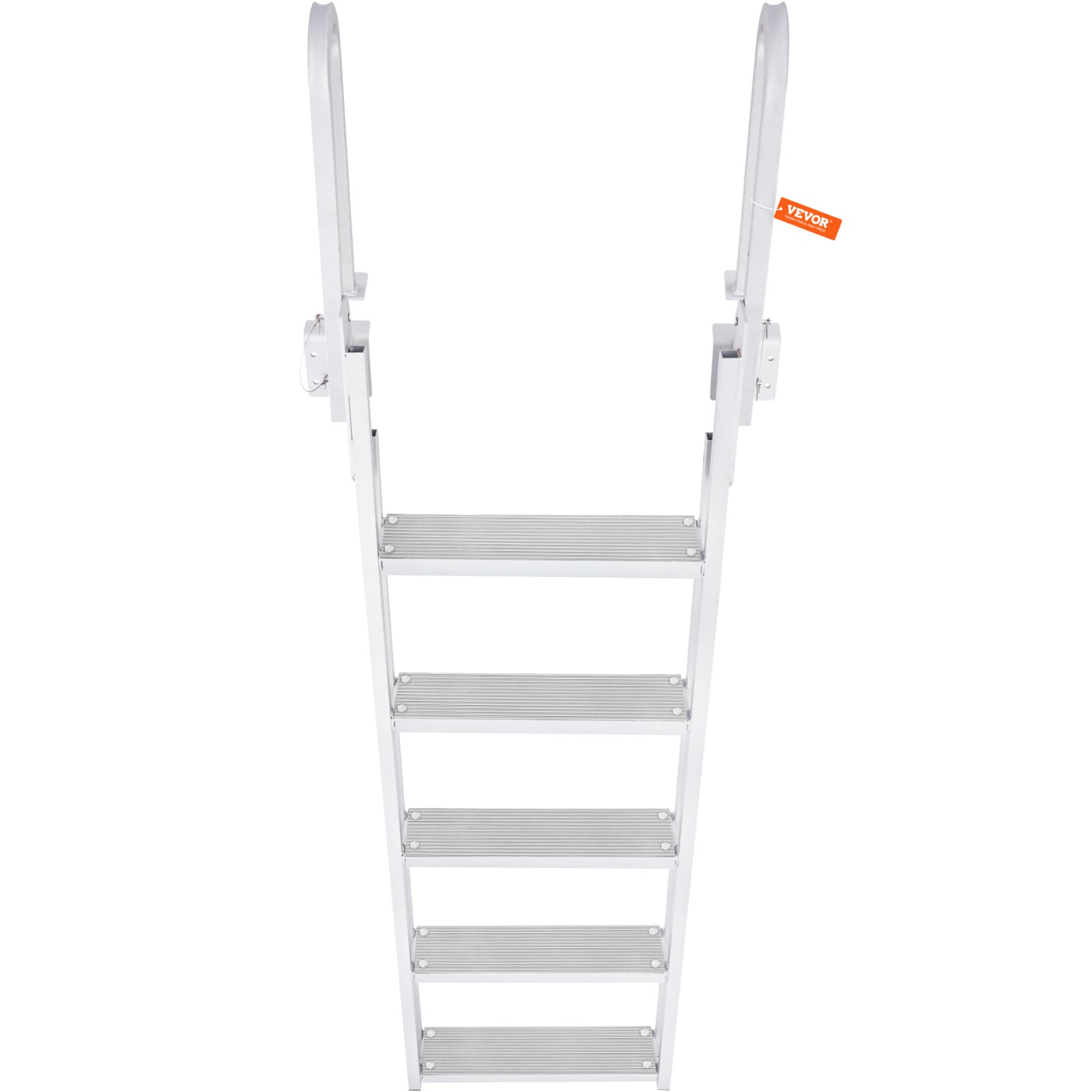 Dock Ladder Flip-Up 5 Steps 350lbs Aluminum