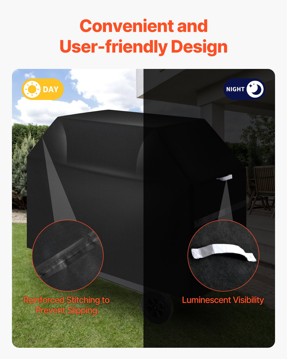 65 Inch Grill Cover Heavy Duty Waterproof - Image 5