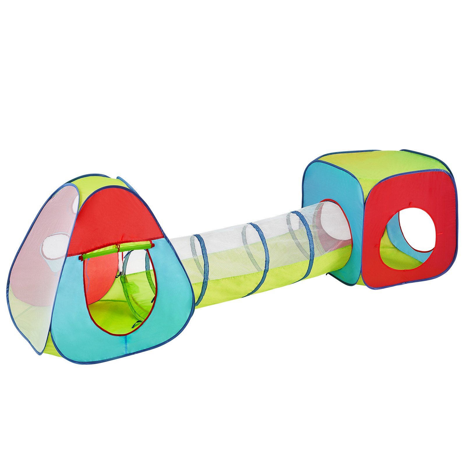 3 in 1 Kids Play Tent with Tunnel Multicolor