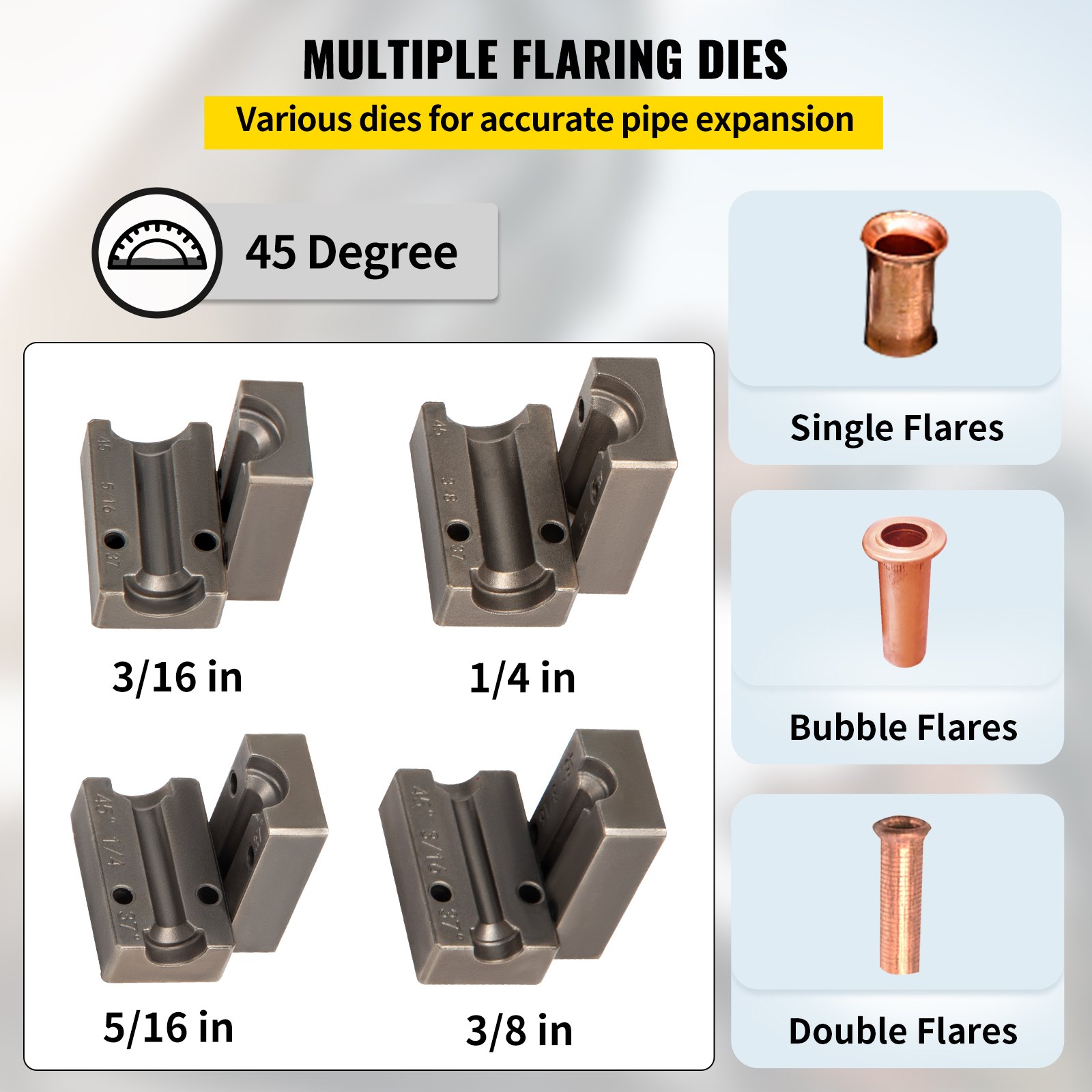 Brake Line Flaring Tool 45 Degree for Copper Lines - Image 3