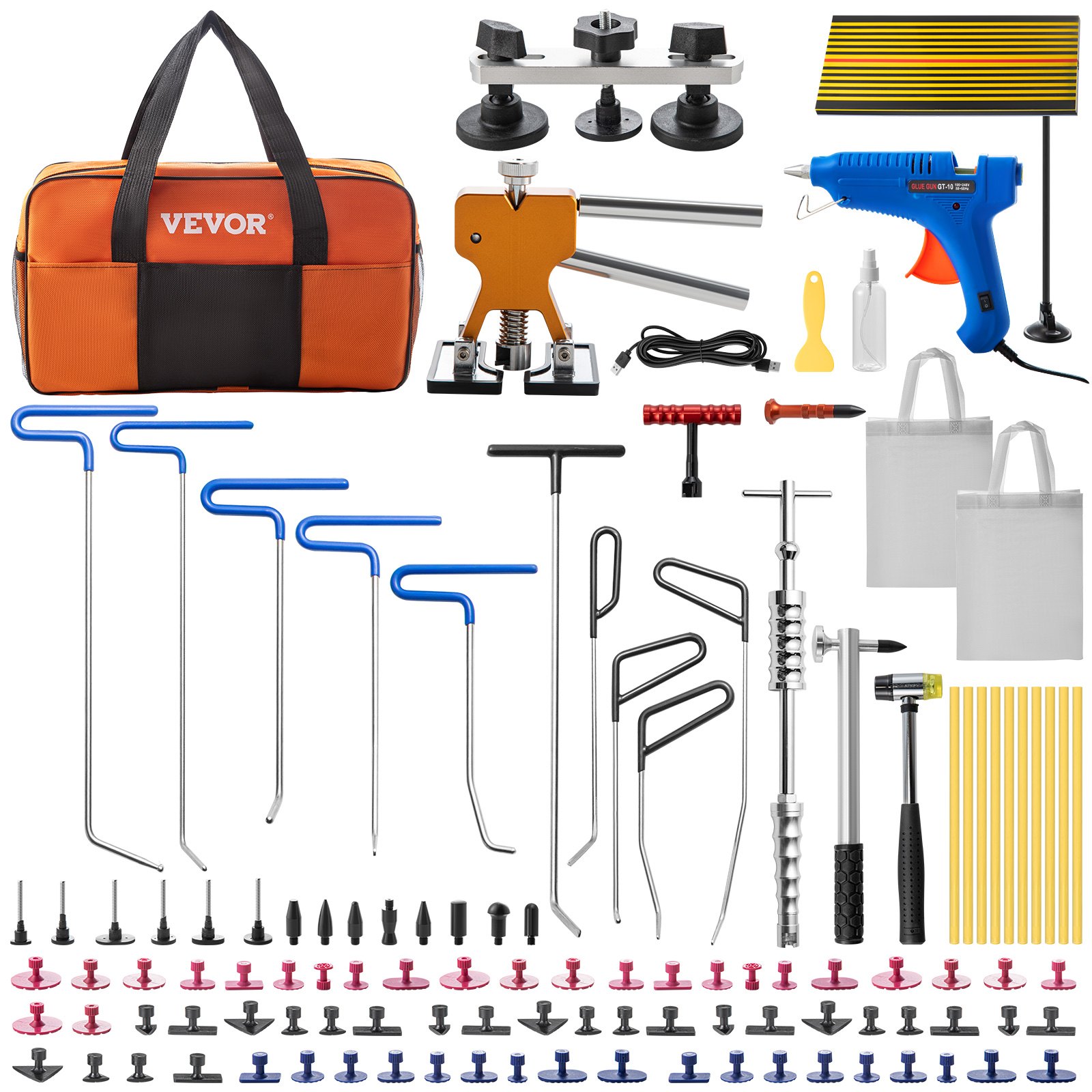 Paintless Dent Removal Rods Stainless Steel 89pcs