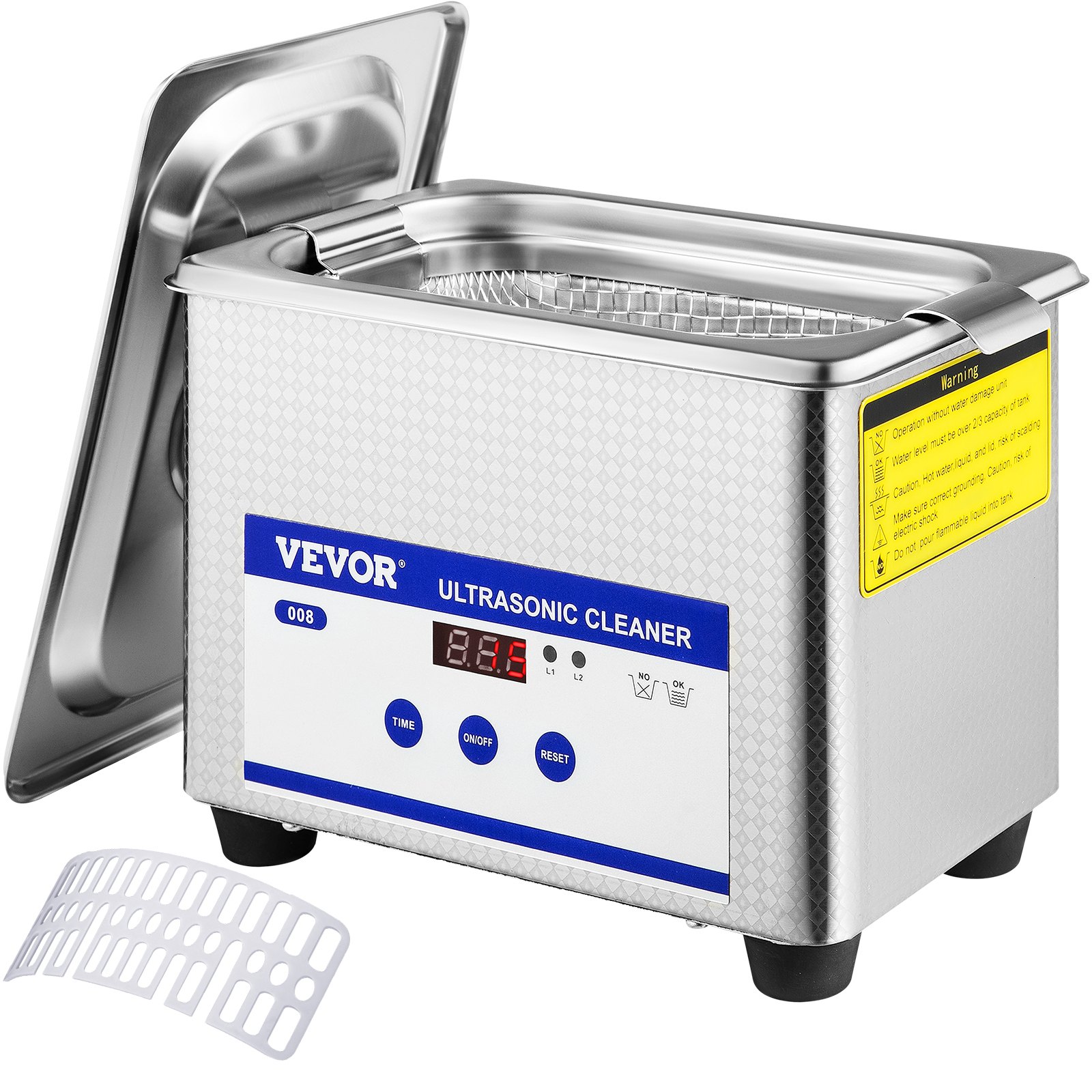 0.8L Professional Ultrasonic Cleaner 304 Stainless Steel
