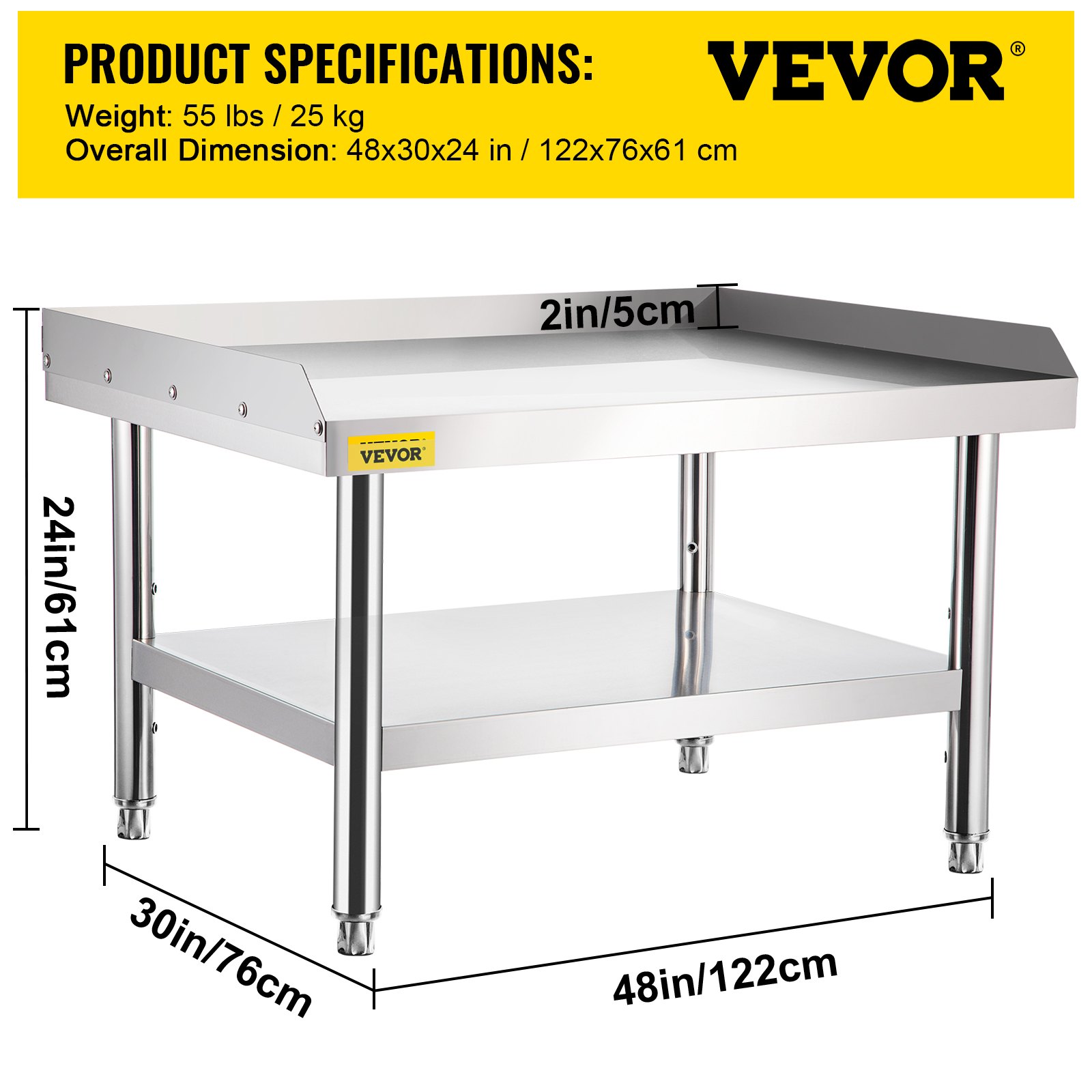 Stainless Steel Grill Stand 122x76x61 cm - Image 7
