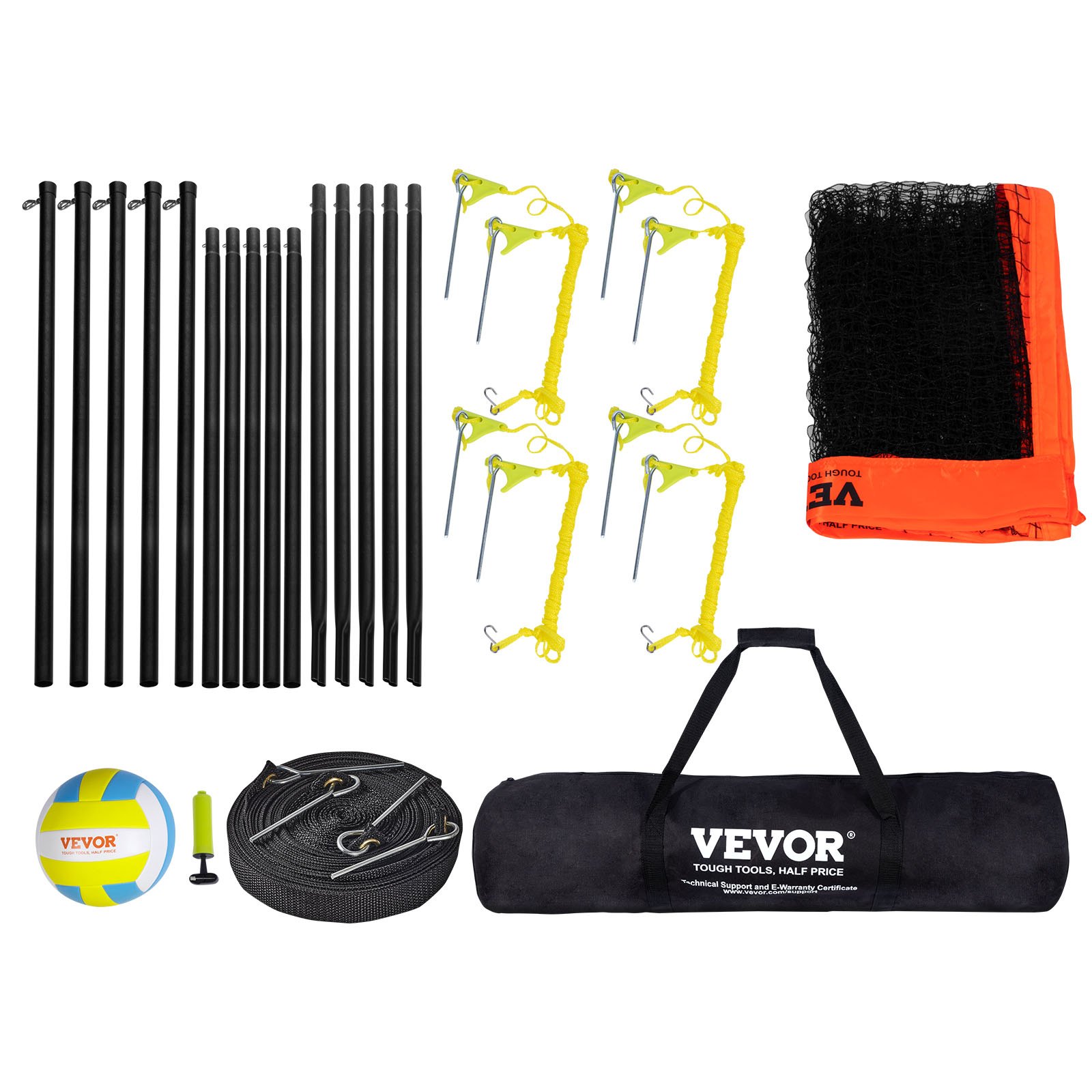 4-Way Volleyball Net Adjustable Badminton Set - Image 9