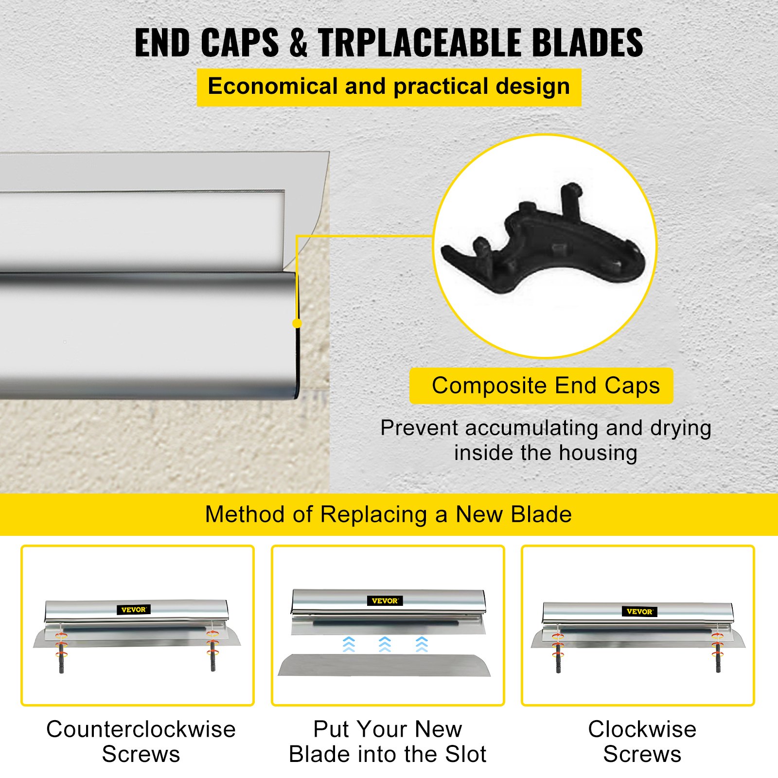 Skimming Blade 40 Inch Smoothing Knife Stainless Steel - Image 5