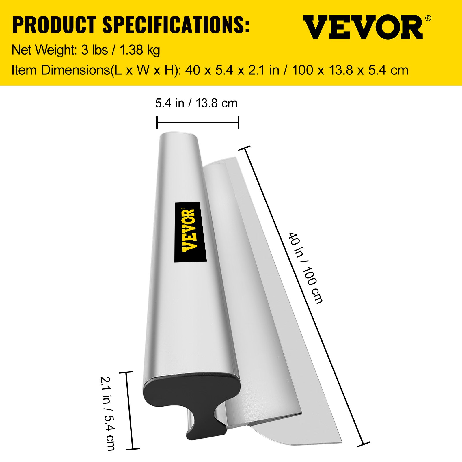 Skimming Blade 40 Inch Smoothing Knife Stainless Steel - Image 7
