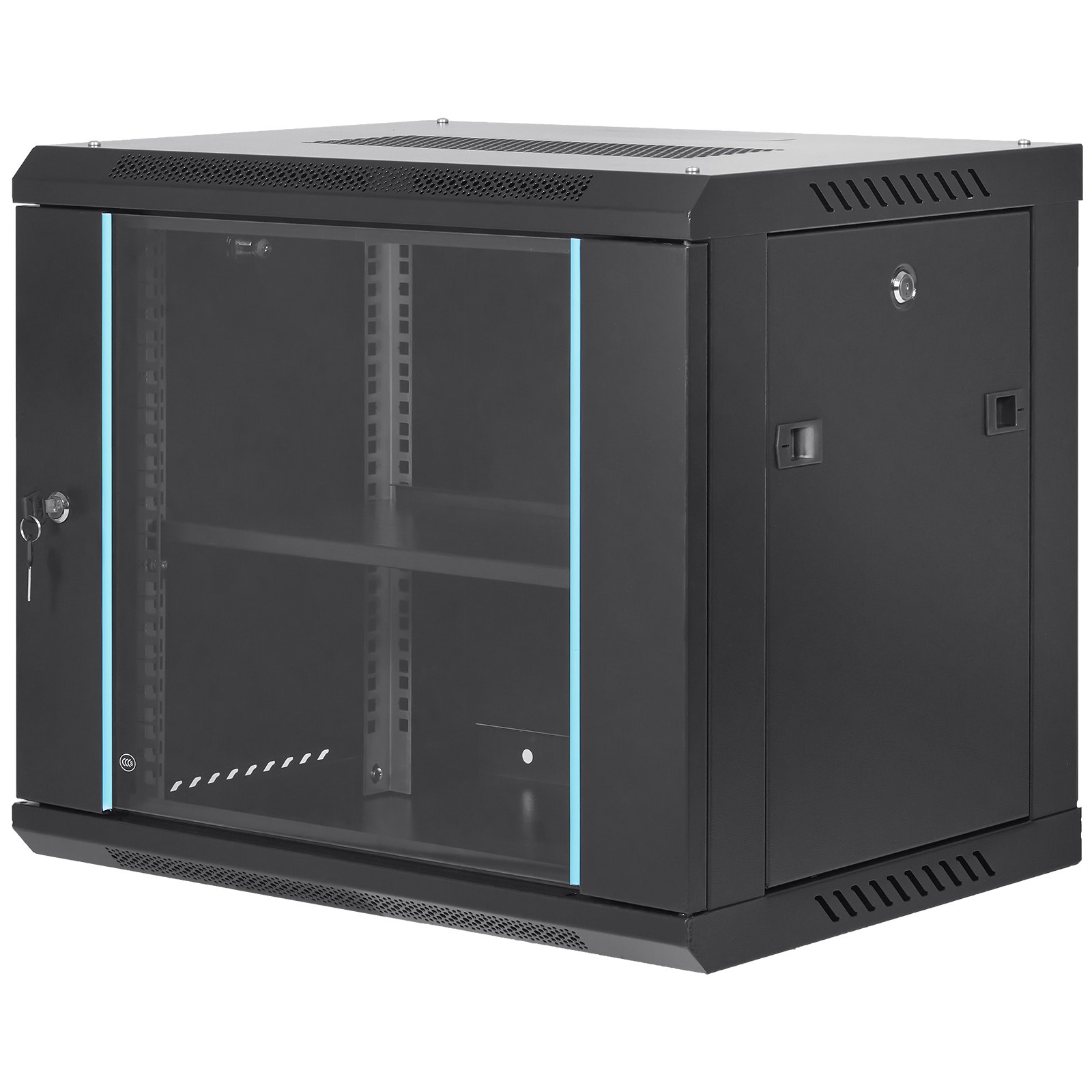 9U Wall Mount Server Cabinet 39.37cm Deep Locking - Image 9