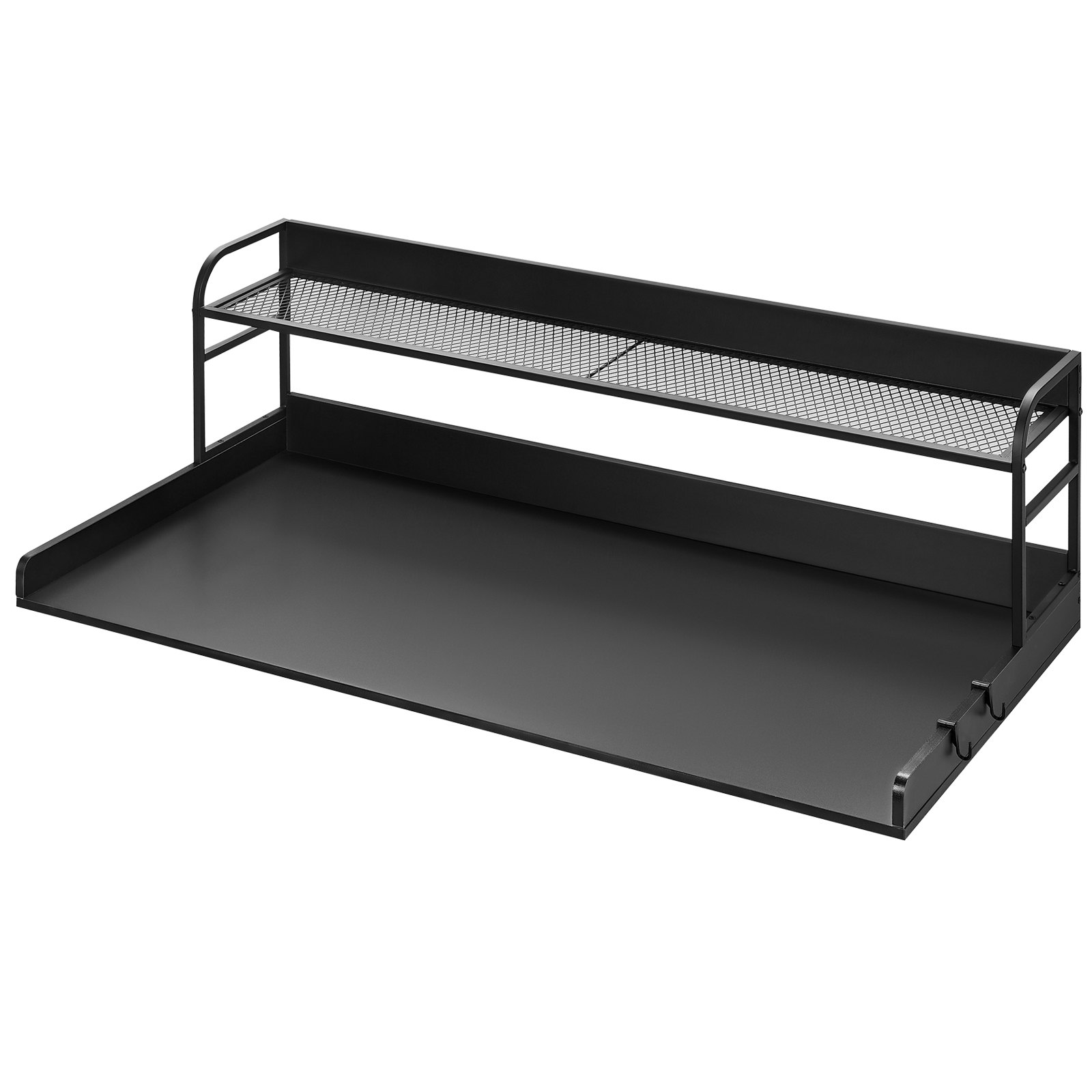 Washer Dryer Countertop with Shelf 54x27 Inch Black