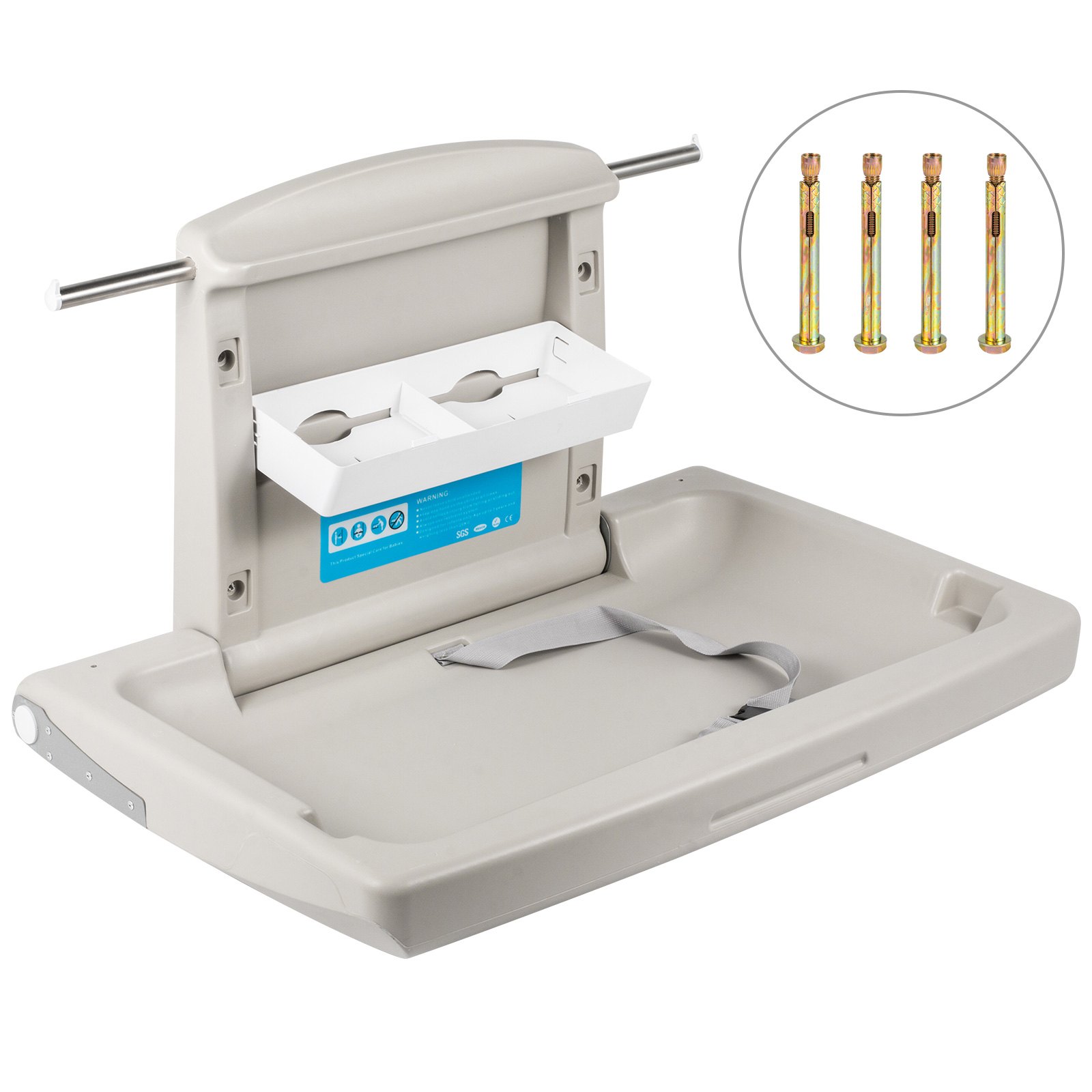 Horizontal Baby Changing Table Wall Mounted