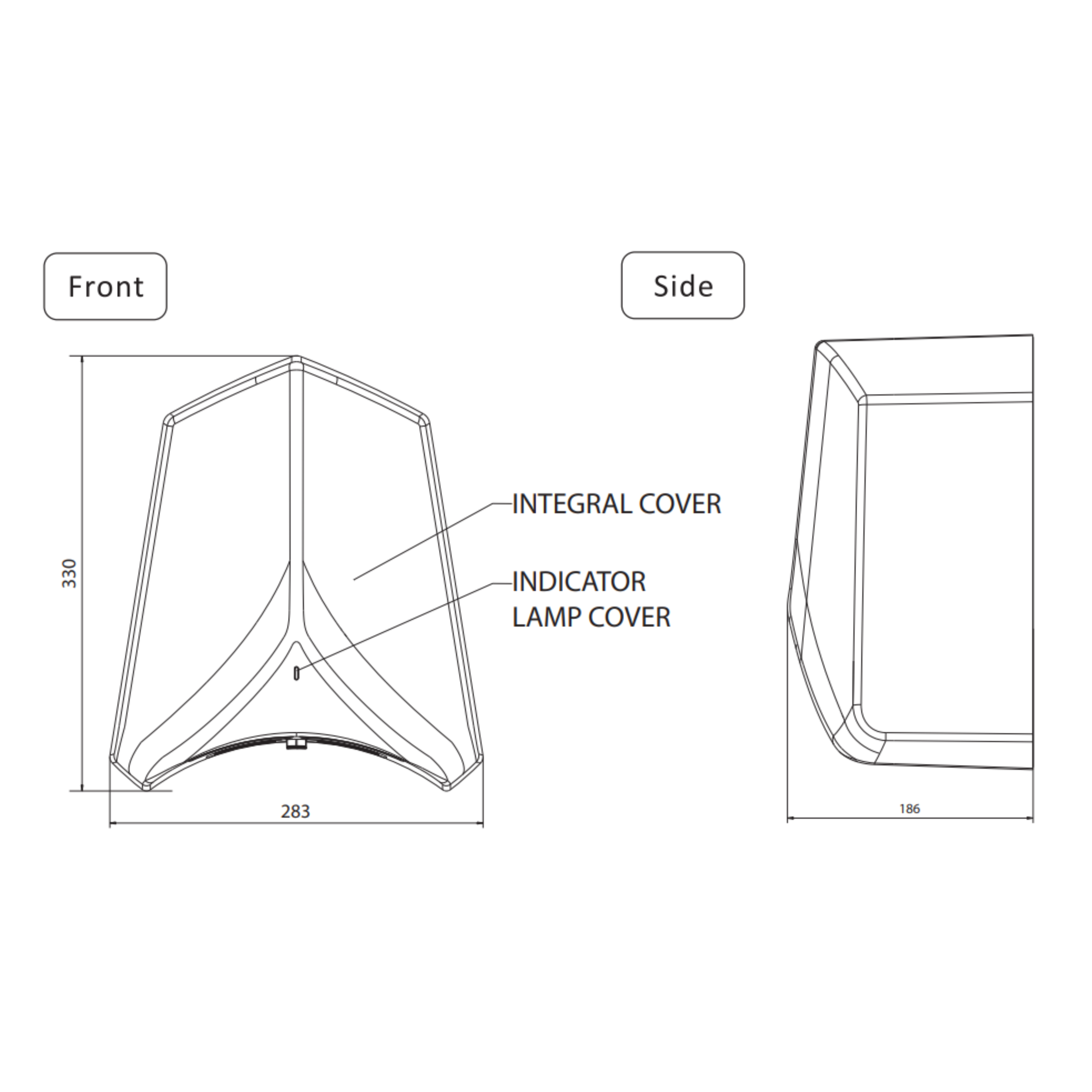ADGE Hand Dryer 550W and 1100W Black - Image 4