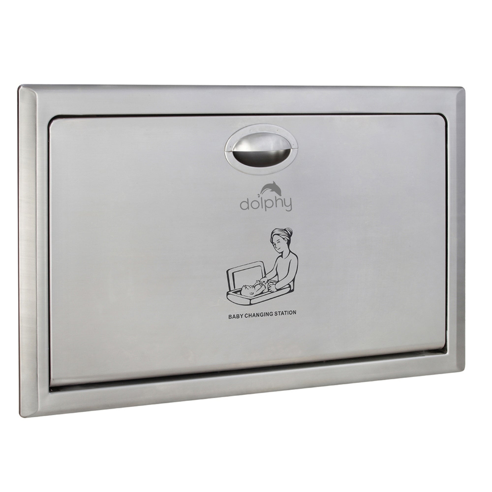 Recessed Baby Change Station Stainless Steel