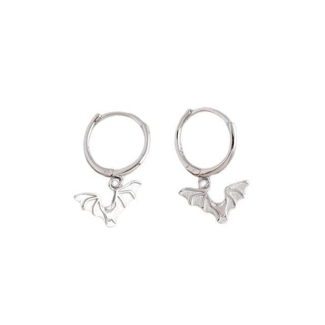 Sterling Silver halloween Bat Tassel Stud Earrings, Beautiful Jewellery Collection - Free Shipping