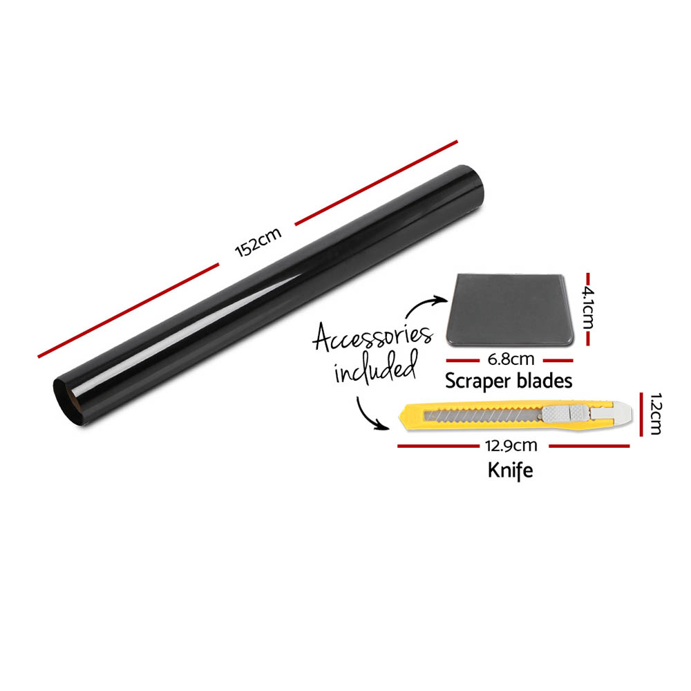 Giantz 152cm x 30m Black Window Tint 15% - Image 2