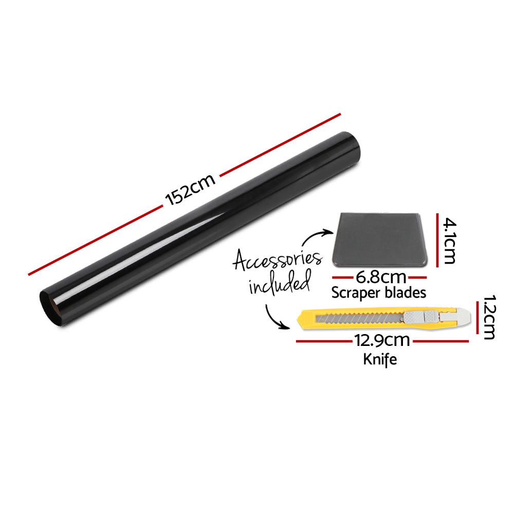 Giantz 152cm x 30m Black Window Tint 35% - Image 2